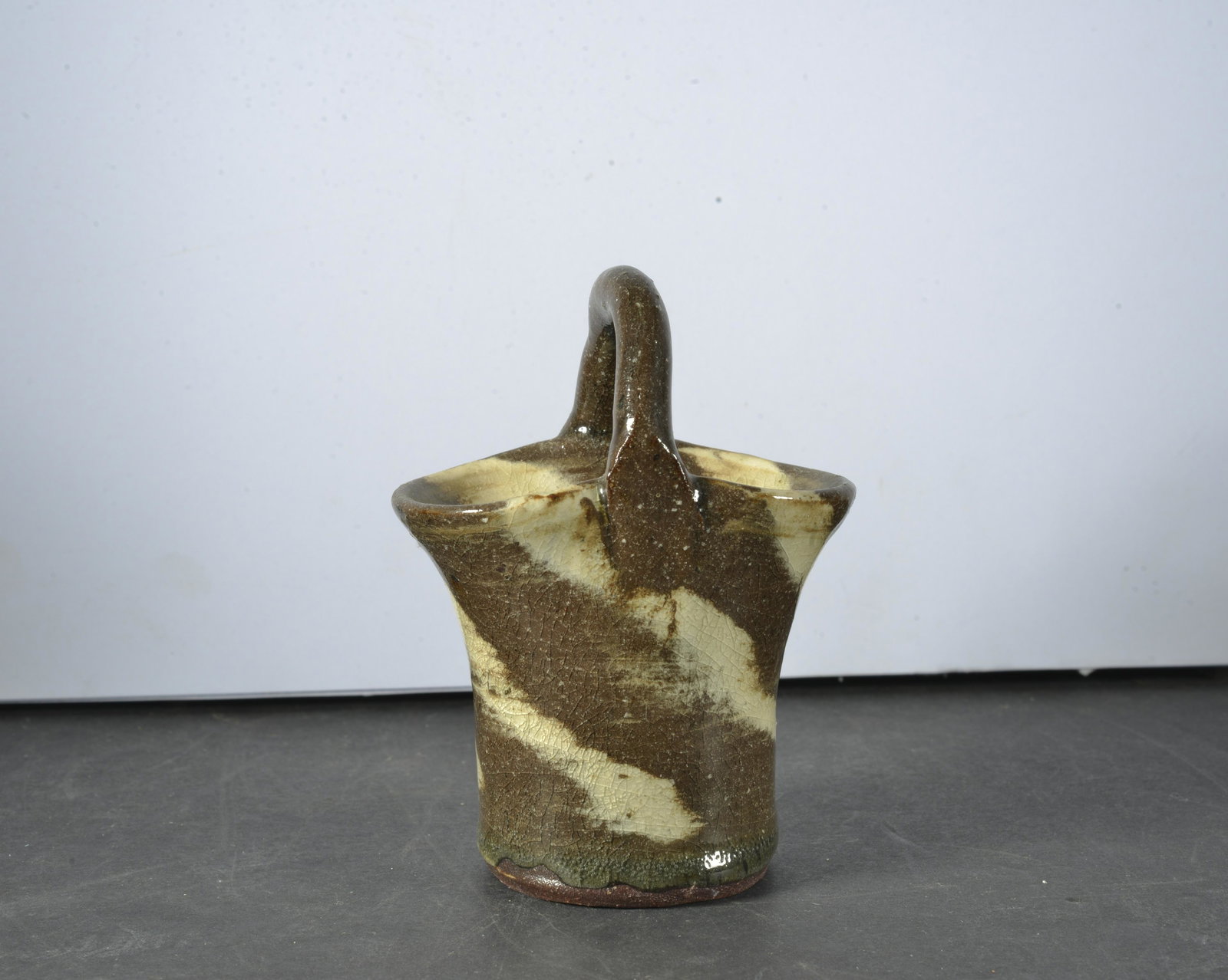 BURLON CRAIG MINIATURE BASKET: signed on bottom. 4"