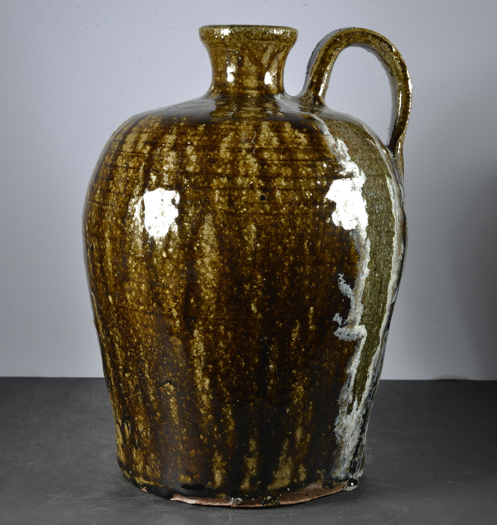 DANIEL BOLLINGER FOLK ART POTTERY JUG (1 of 4)