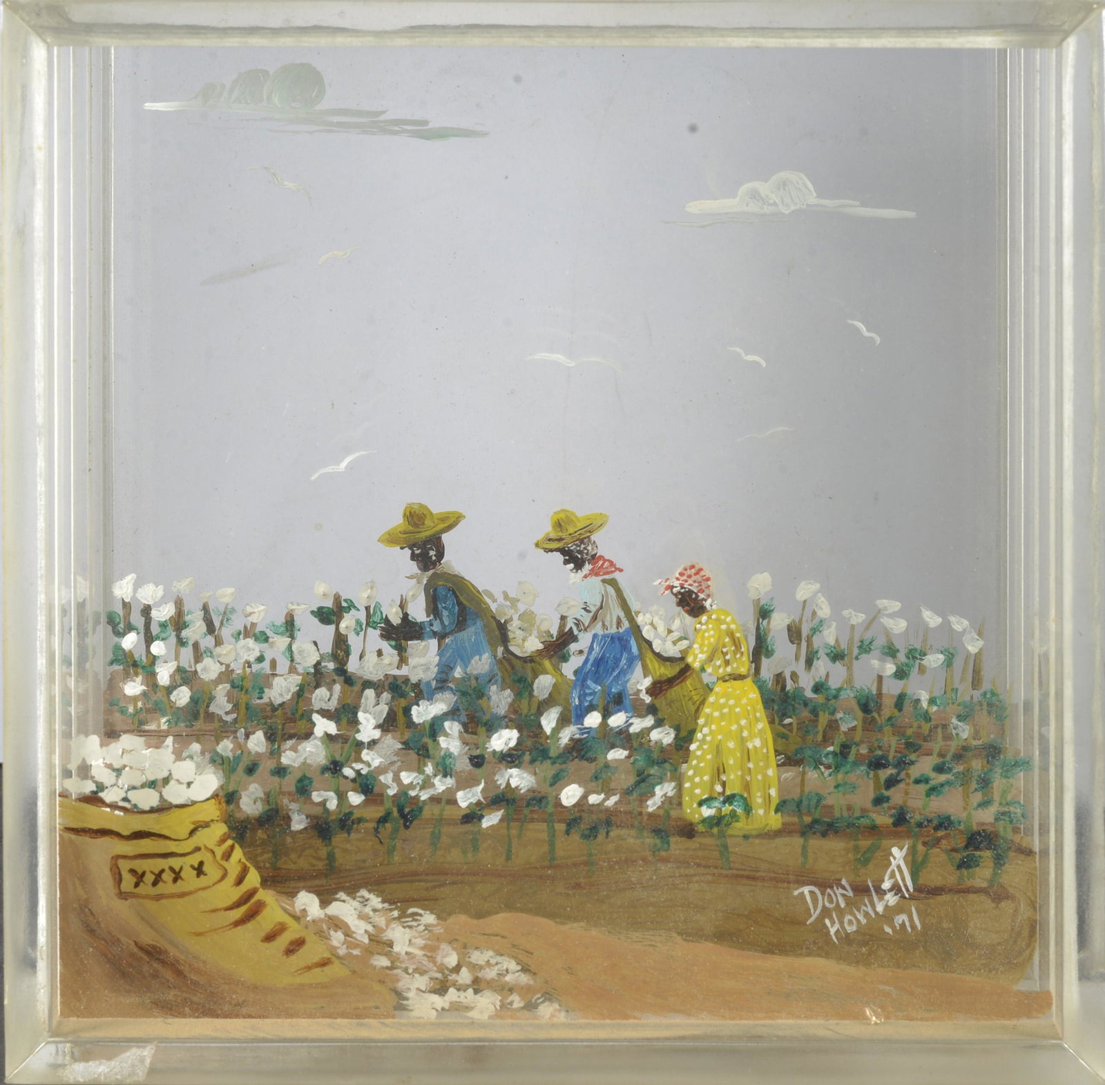DON HOWLETT 3D BLACK AMERICANA COTTON PICKERS: DON HOWLETT 3D BLACK AMERICANA COTTON PICKERS 6" TALL'