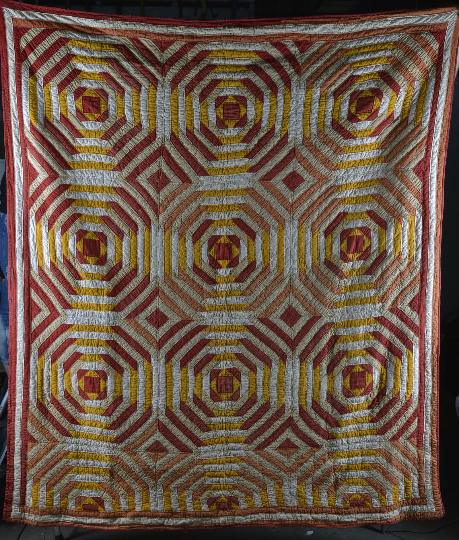 AFRICAN AMERICANA GEOMETRIC QUILT (1 of 7)