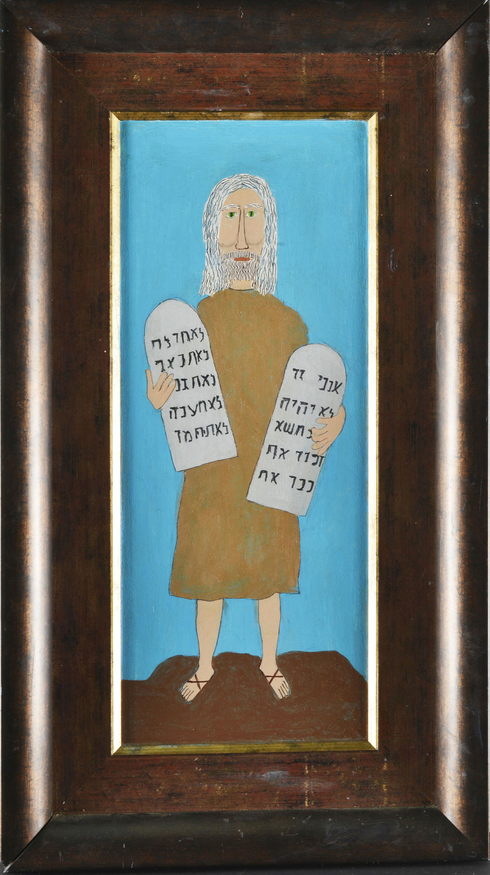 TOM DEACONMAN STECK  FRAMED PAINT ON WOOD (1 of 3)