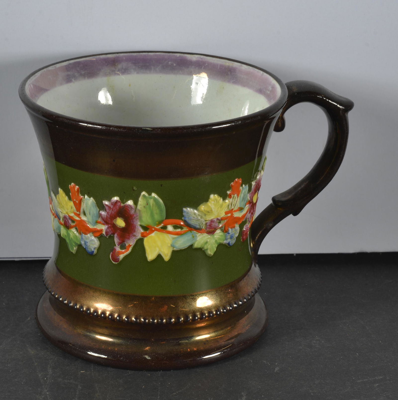 COPPER LUSTERWARE DECORATED MUG (1 of 3)