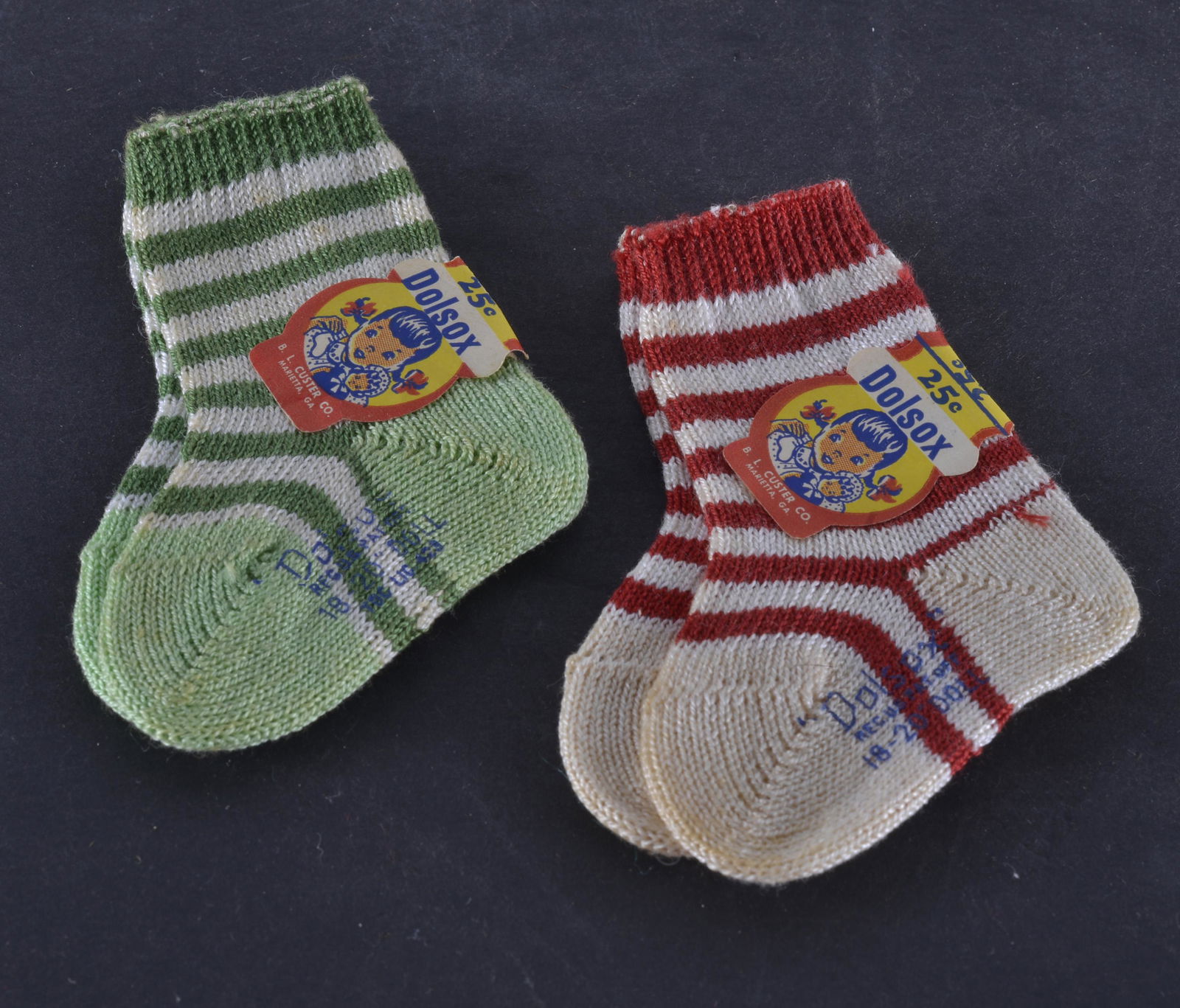 VINTAGE NEW/OLD STOCK DOLSOX DOLL SOCKS (1 of 2)