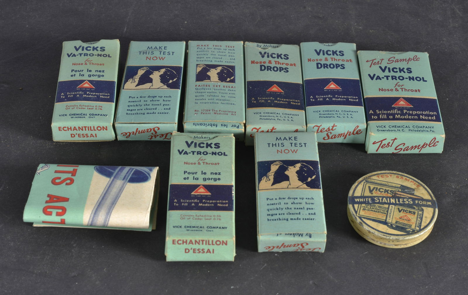 COLLECTION OF (9) VICKS COUNTRY STORE ADVERTISEMENTS (1 of 1)