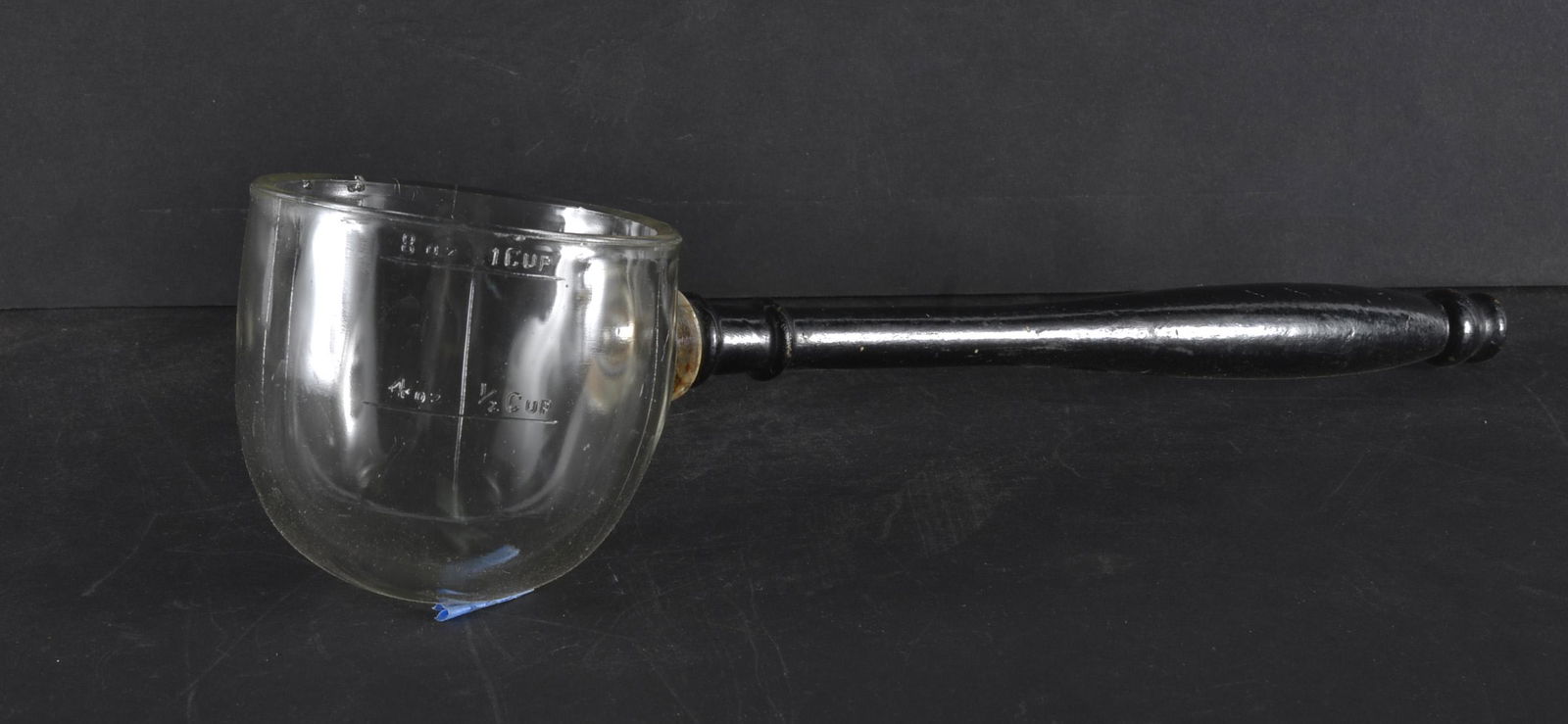 EARLY GLASS & WOODEN DIPPER (1 of 3)