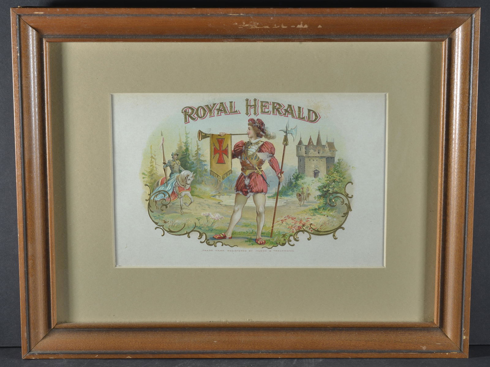 FRAMED INNER CIGAR BOX LABEL-GALLANT KNIGHT (1 of 2)