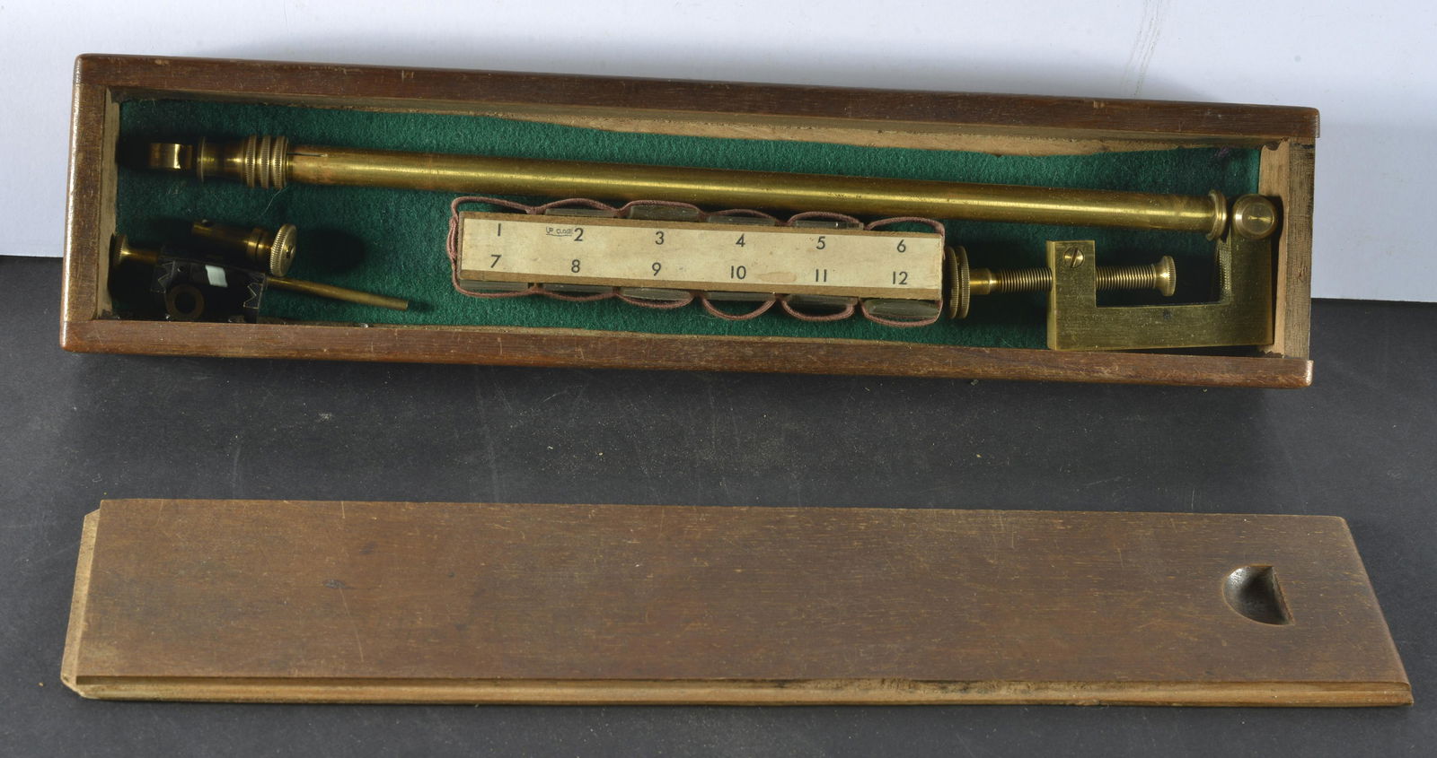 EARLY HYDROMETER SET MADE IN FRANCE IN ORIGINAL WOODEN BOX (1 of 1)