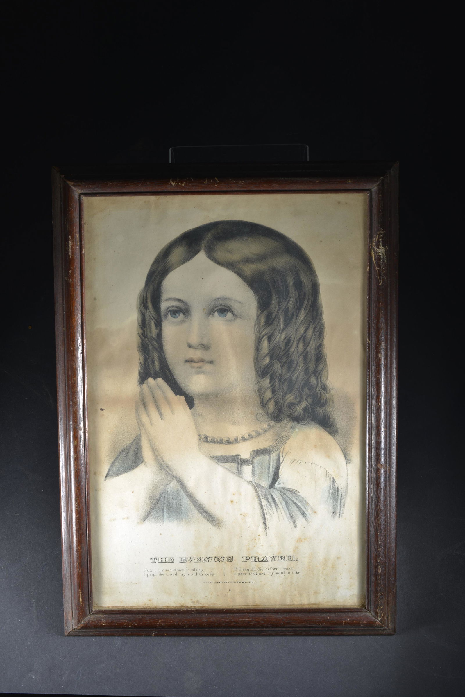 FRAMED ORIGINAL CURRIER & IVES PRINT (1 of 2)