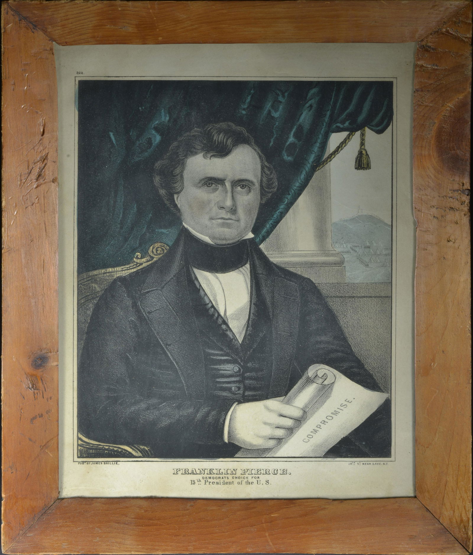 FRAMED ORIGINAL CURRIER & IVES PRINT (1 of 1)