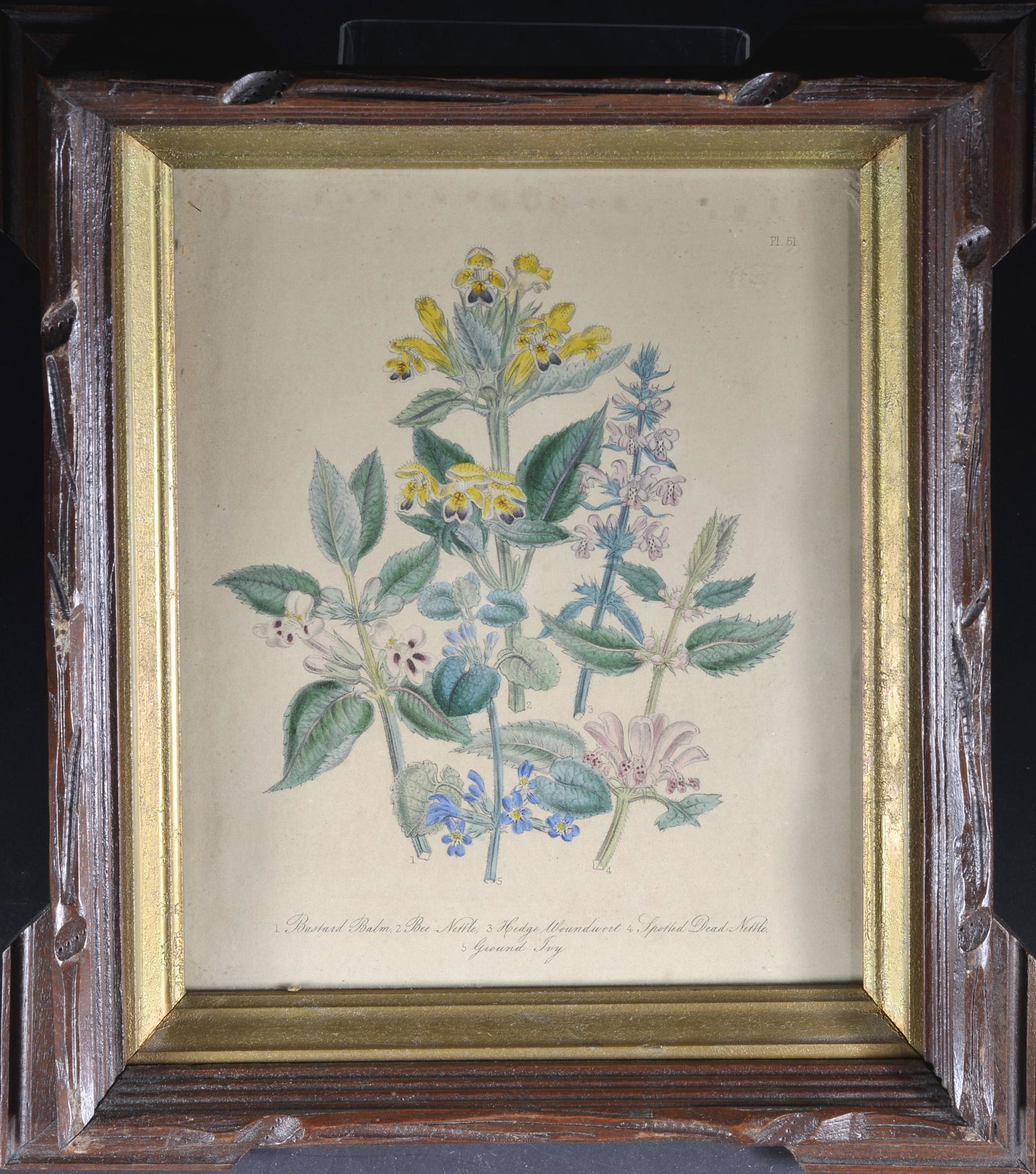 19TH CENTURY ORNATE SHADOW BOX PICTURE FRAME WITH GENTLEMAN (1 of 1)