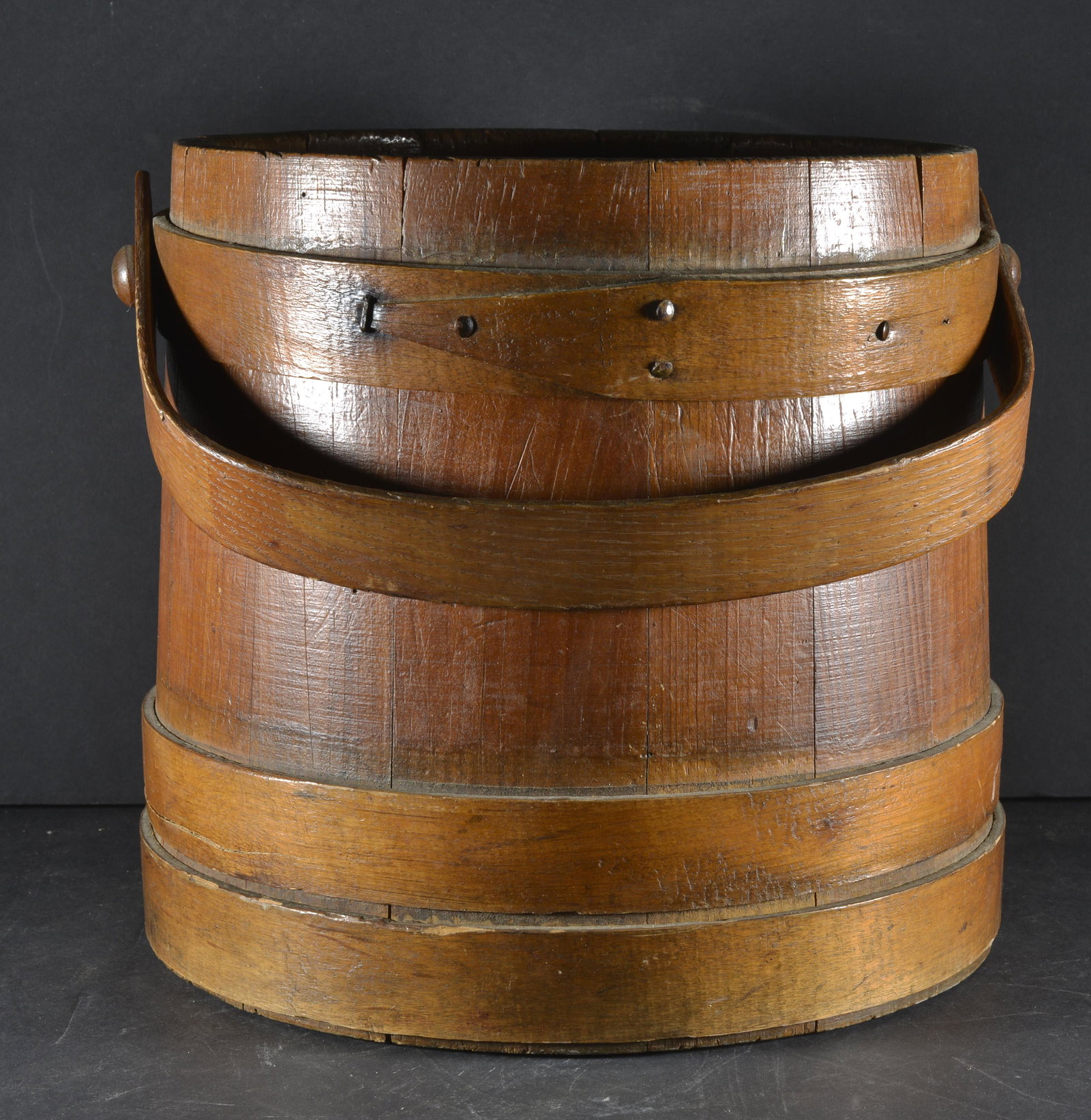 ROUND SUGAR BUCKET (NO TOP): SEE PHOTO 9.5 " TALL
