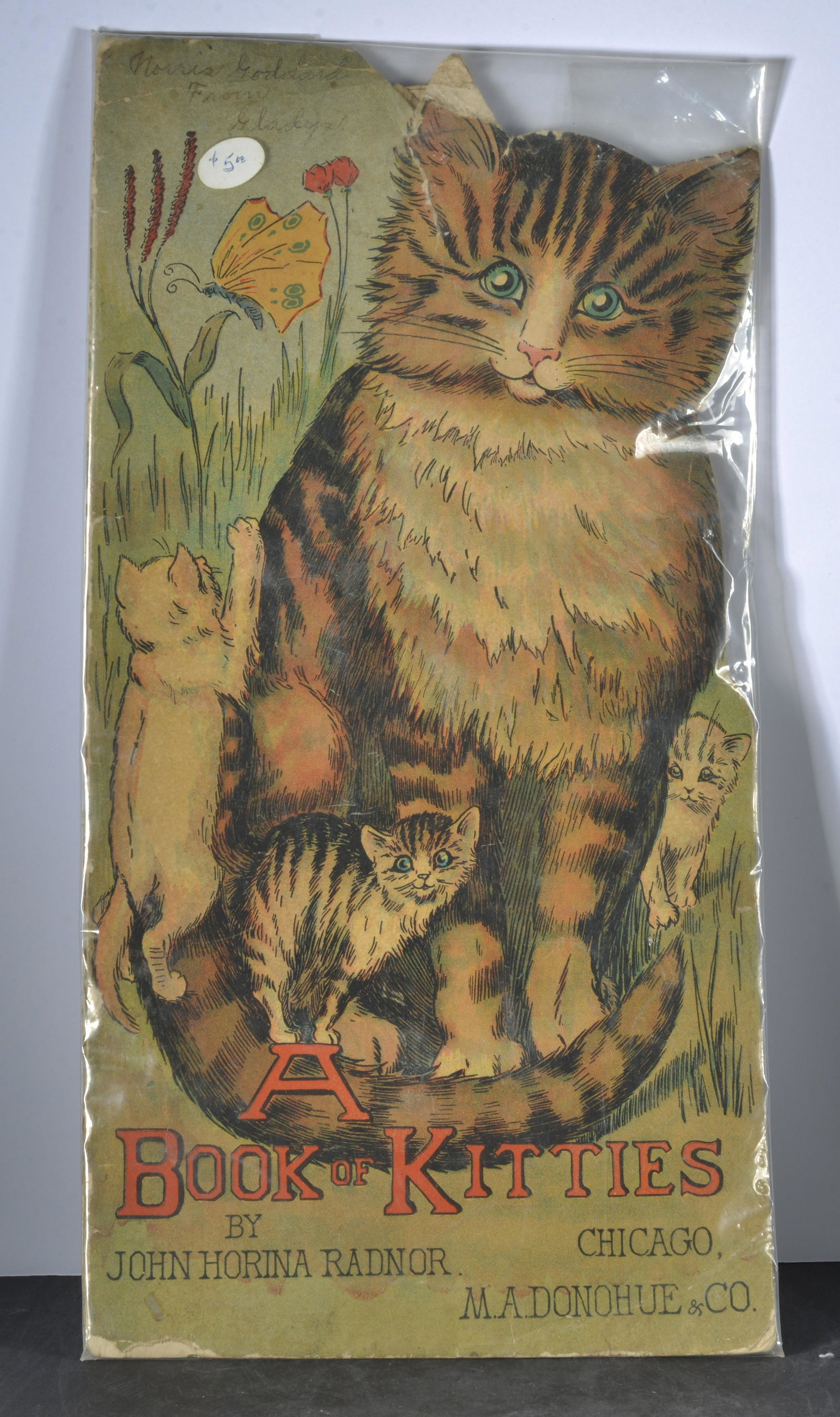 M.A. DONOHUE & CO. BOOK OF KITTIES: DIE CUT A BOOK OF KITTIES BY JOHN HORINA RADNOR