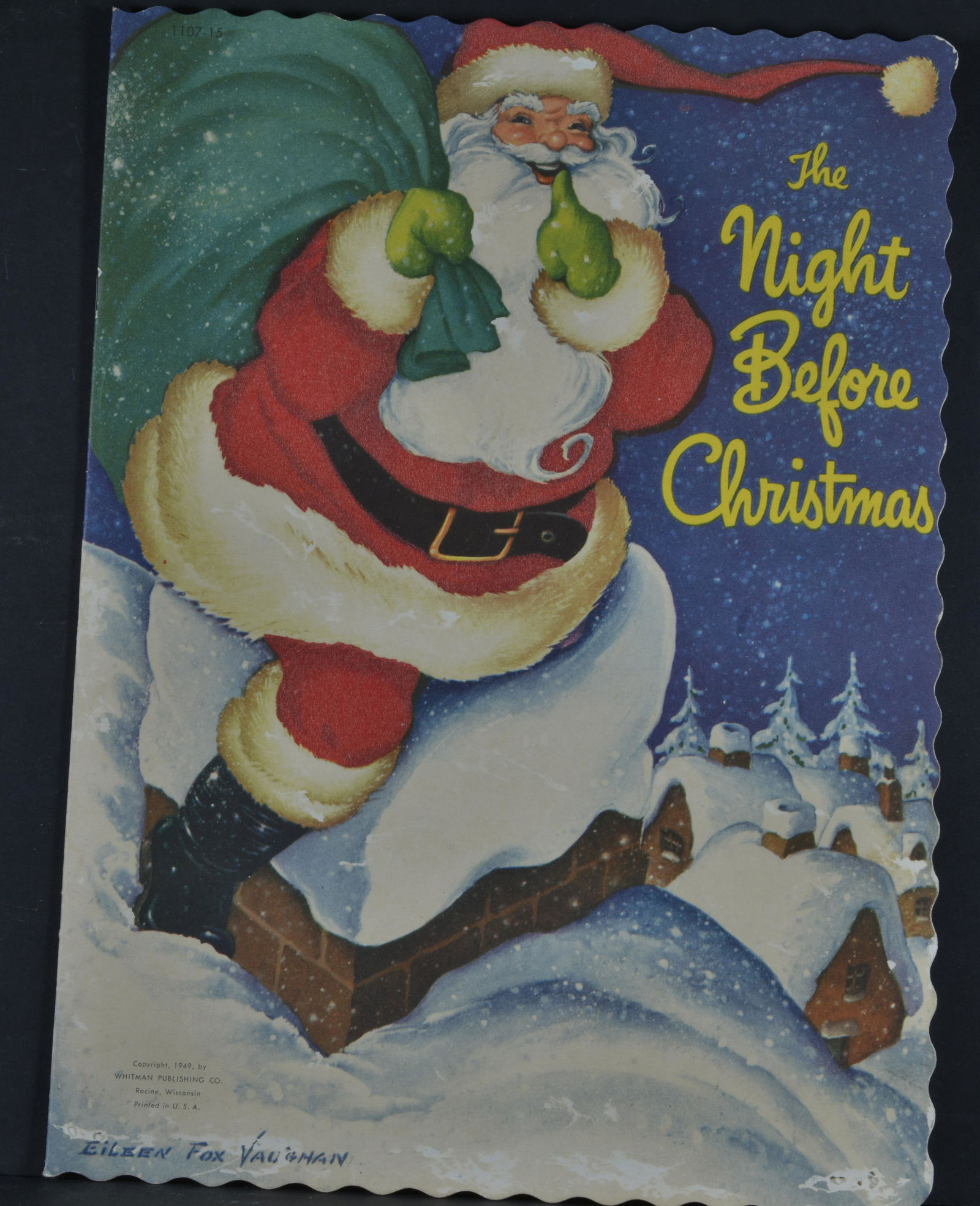VINTAGE THE NIGHT BEFORE CHRISTMAS  CHILDREN'S BOOK (1 of 2)