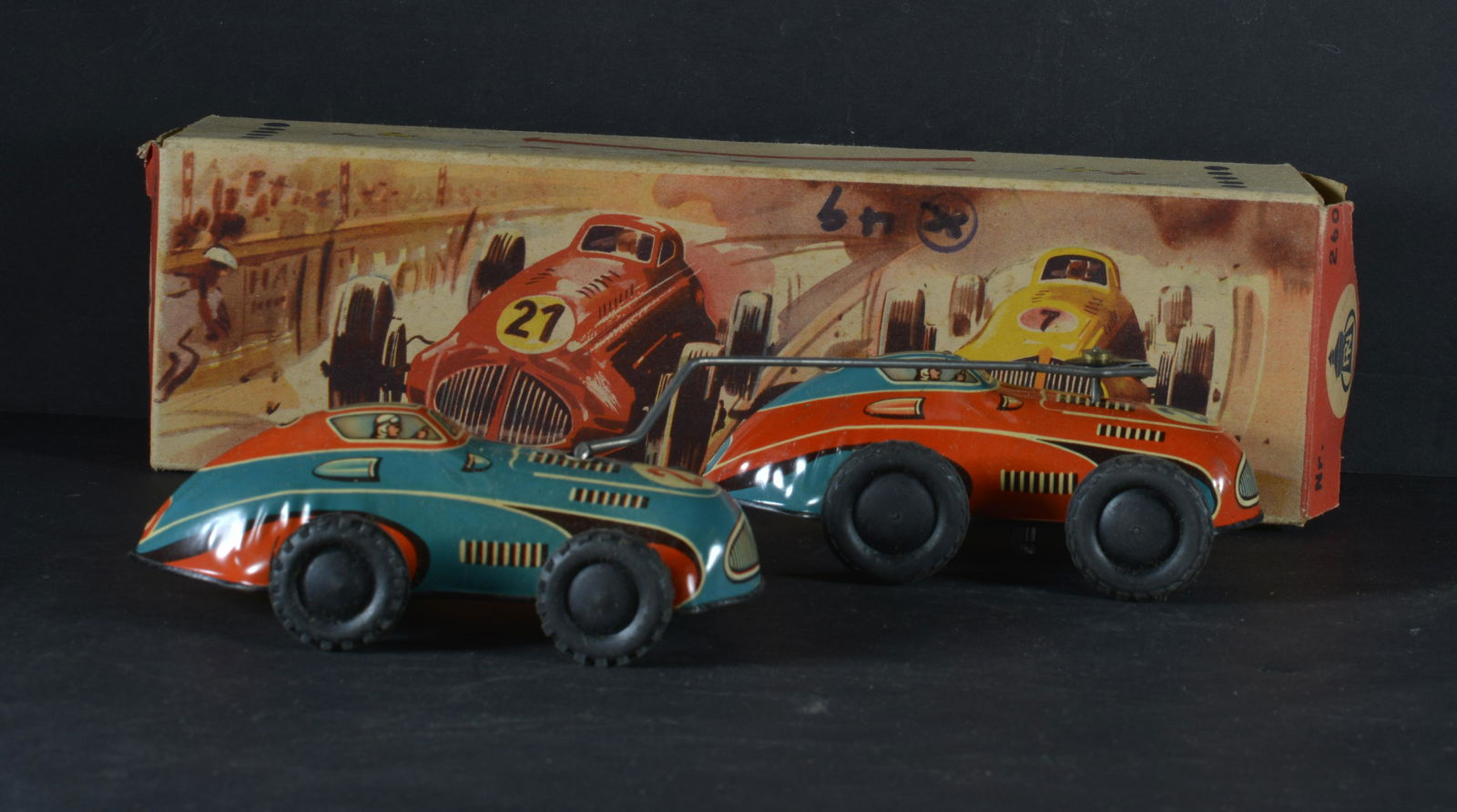 PHILIPP NEDERMEIER RACE CARS TIN LITHO (1 of 3)