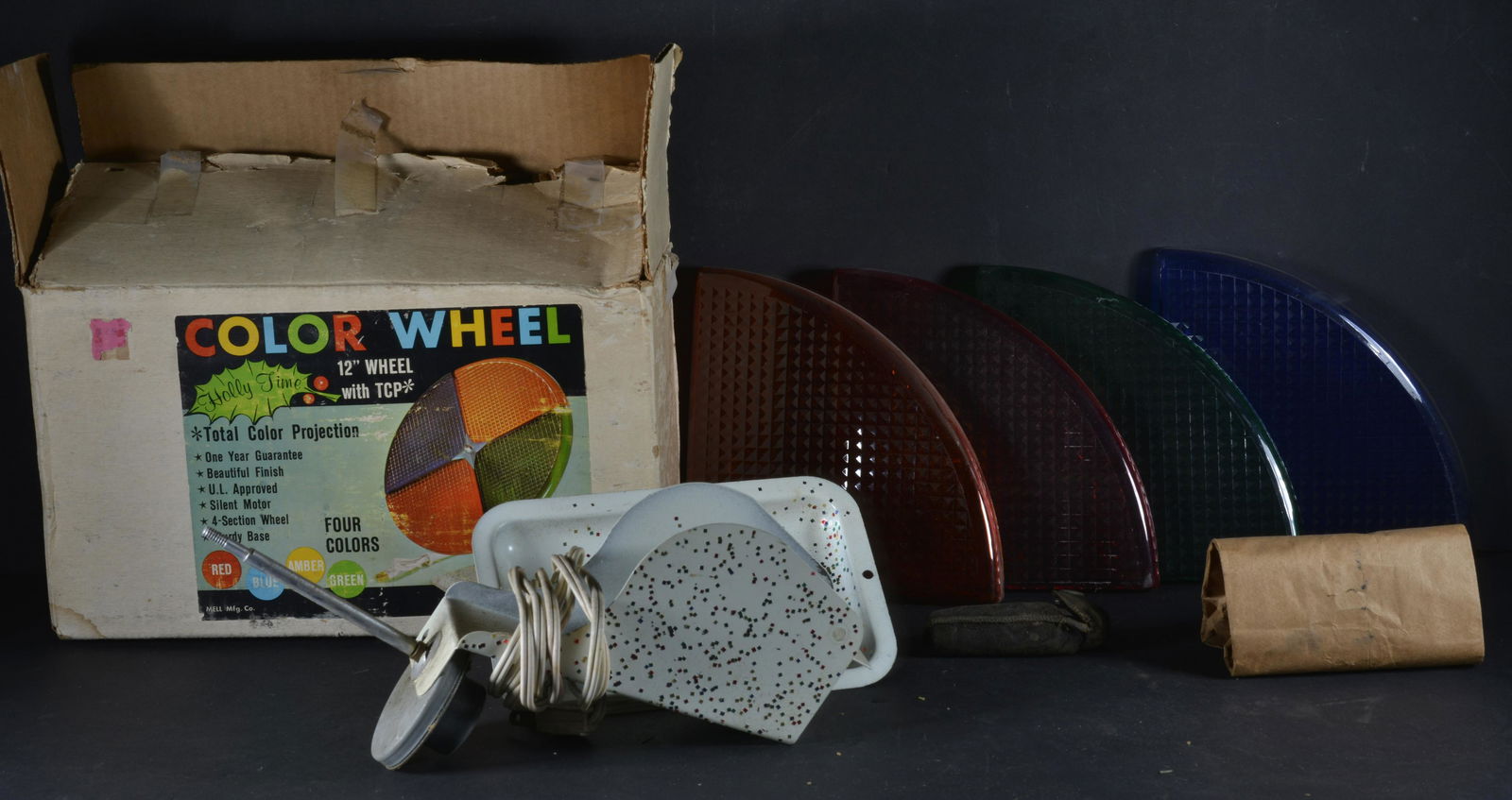 VINTAGE CHRISTMAS COLOR WHEEL IN ORIGINAL BOX: VINTAGE CHRISTMAS COLOR WHEEL IN ORIGINAL BOX