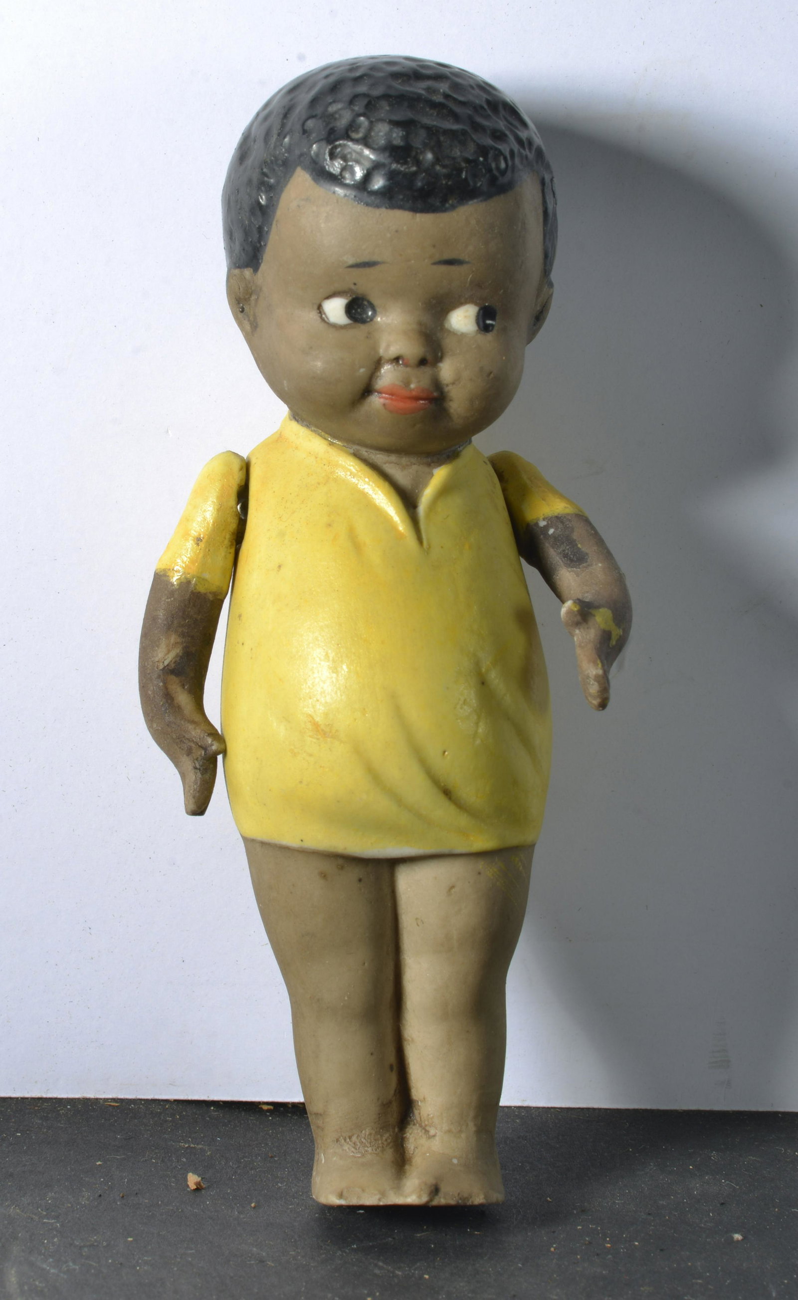 VINTAGE NIPPON AFRICAN AMERICAN CHINA DOLL: VINTAGE NIPPON AFRICAN AMERICAN CHINA DOLL