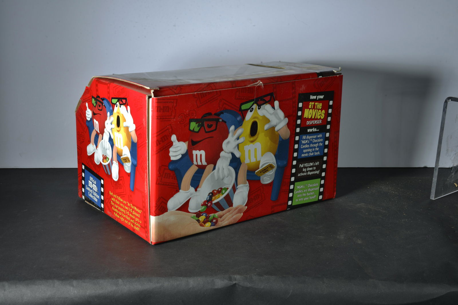 M&M CANDY DISPENSER IN ORIGINAL BOX (1 of 1)