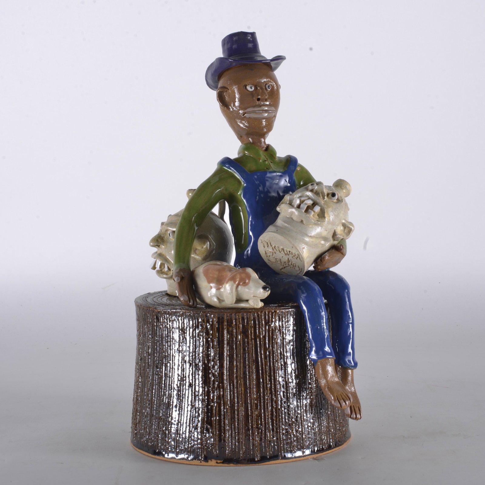 Marvin Bailey Man on Stump Figural (1 of 5)