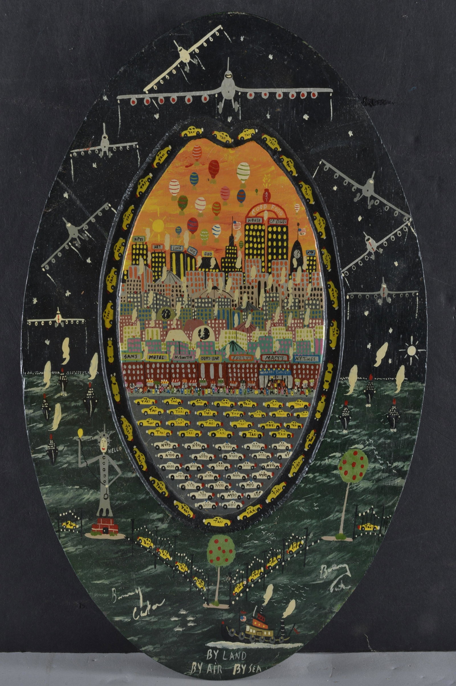 Benny Carter Oval Painting (1 of 4)