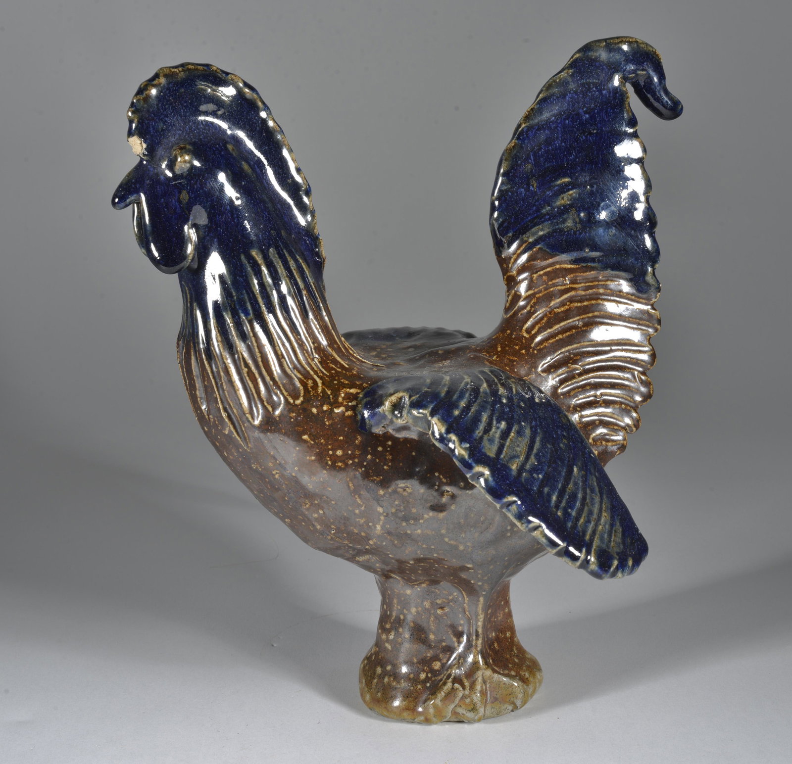 Charles Moore Chicken: 9" h Flea bite on the beak