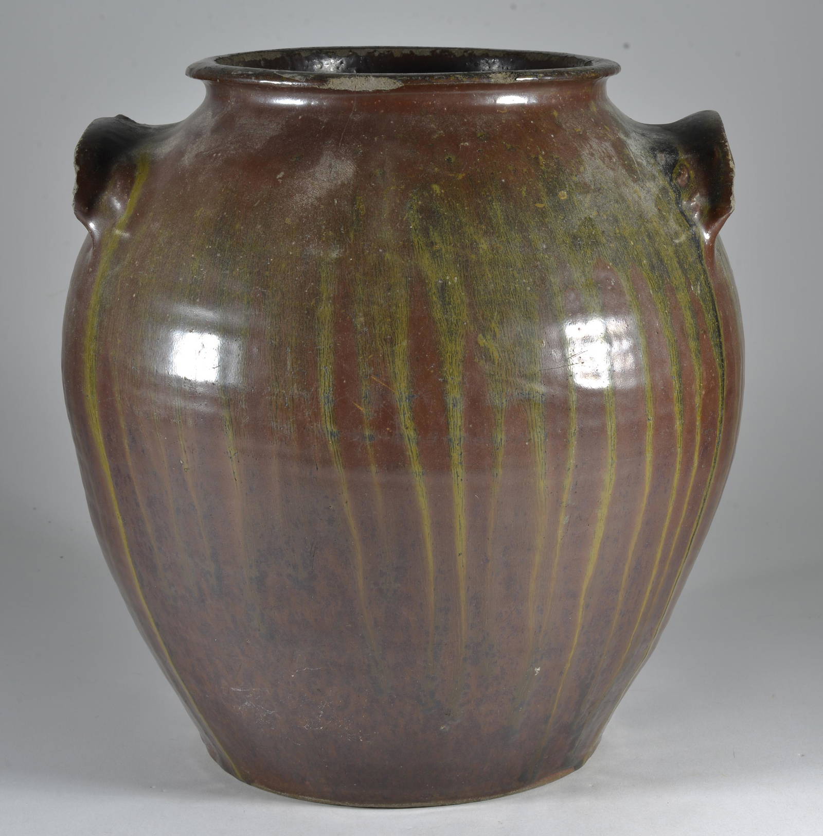 Ovoid Alkaline Glaze Jar Auction
