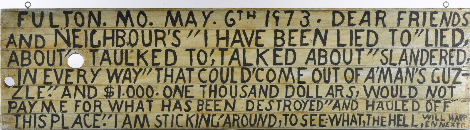 Jesse Howard Painted Sign (1 of 6)