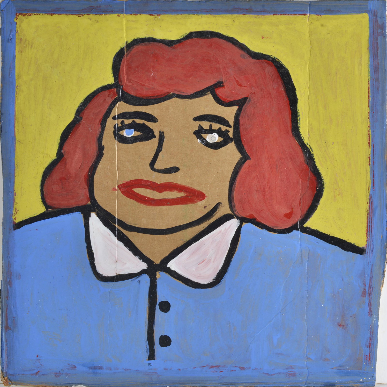 Alva Gene Dexheimer Painting: 12.5" X 12.5" paint on cardboard. Double sided. Some are signed.