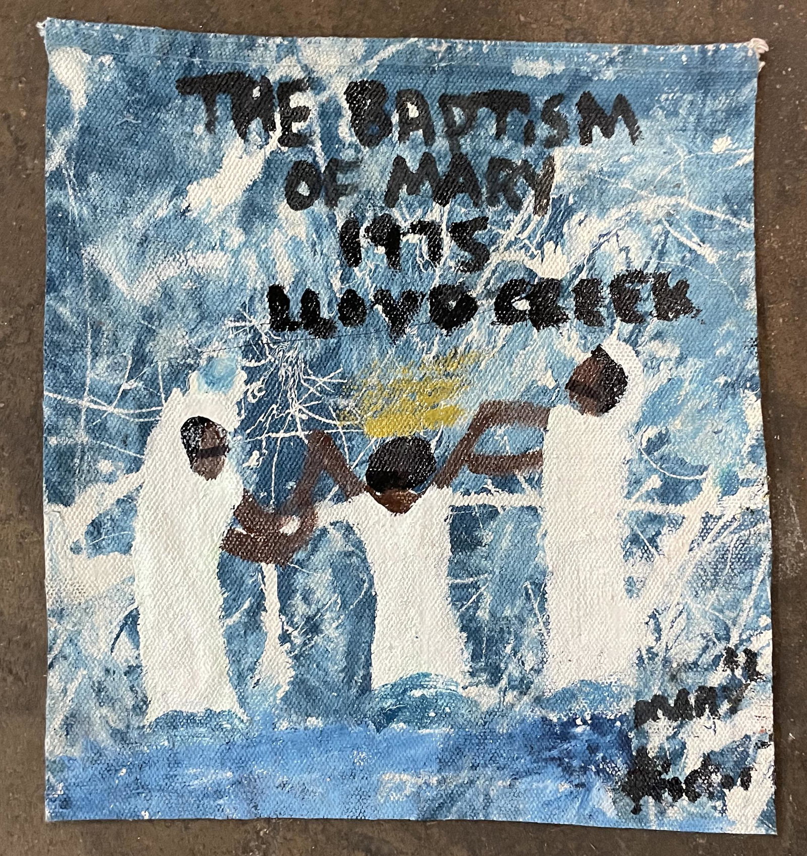 MARY PROCTOR (1960 - ) folk art painting (1 of 2)