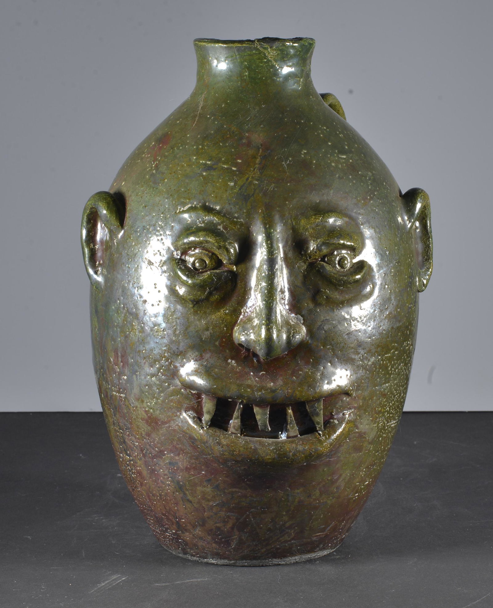 ROGER HICKS POTTERY FACE JUG (1 of 5)