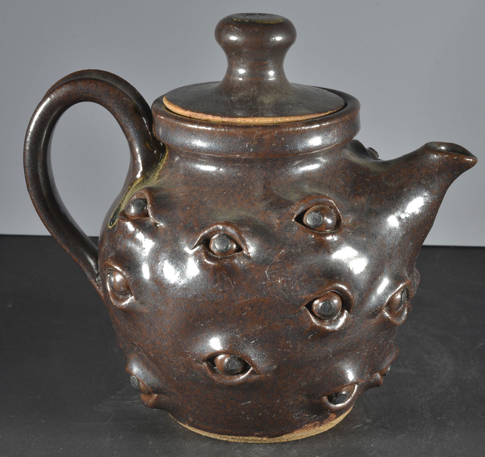MIKE BALL POTTERY EYE BALL TEA POT (1 of 4)