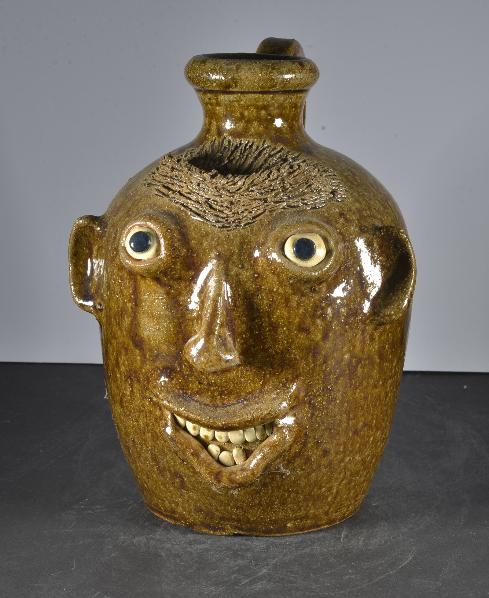 RICHARD KALE POTTERY FACE JUG (1 of 5)