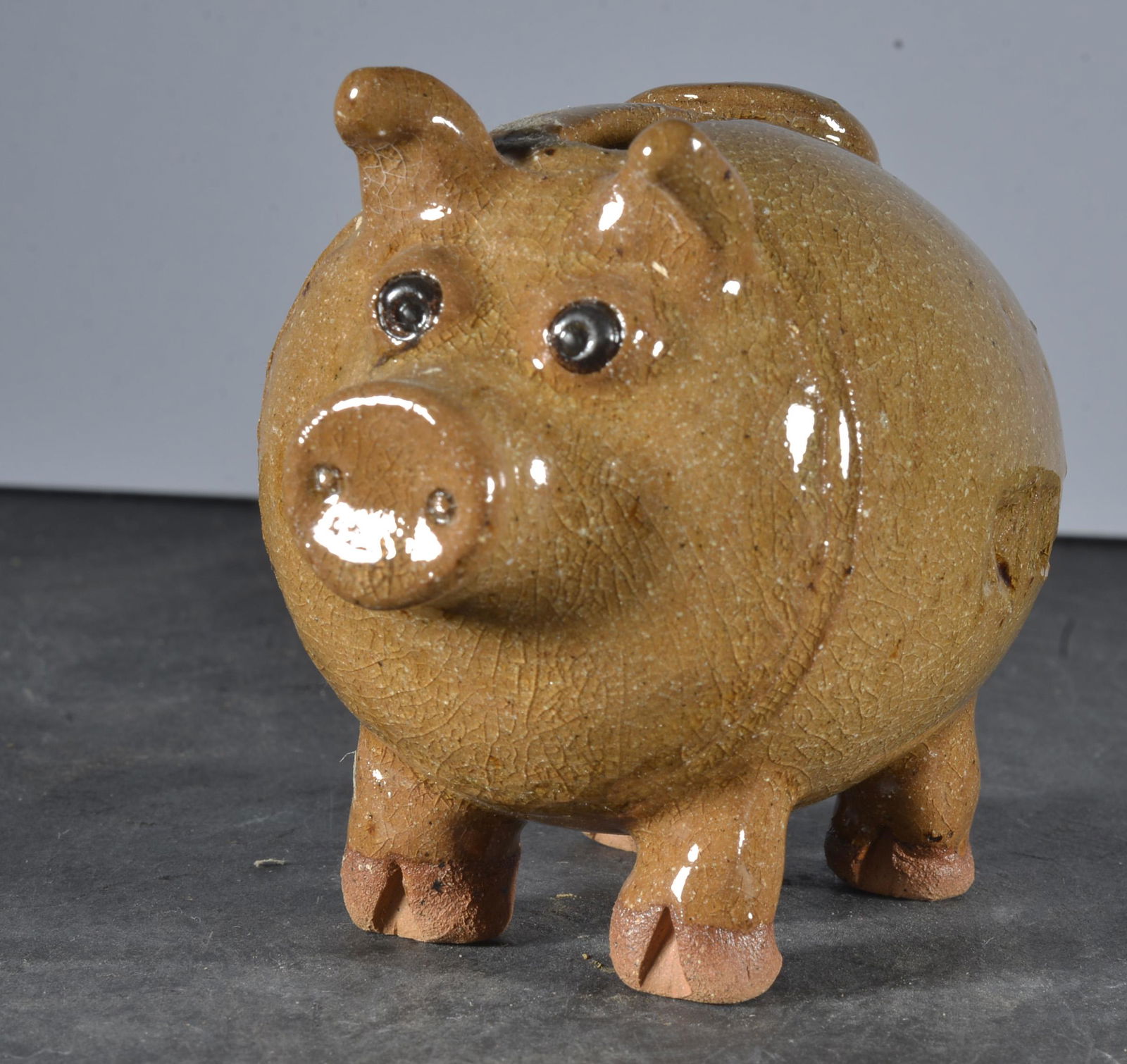 KATHY RICHARDS POTTERY MINIATURE PIG BANK (1 of 6)