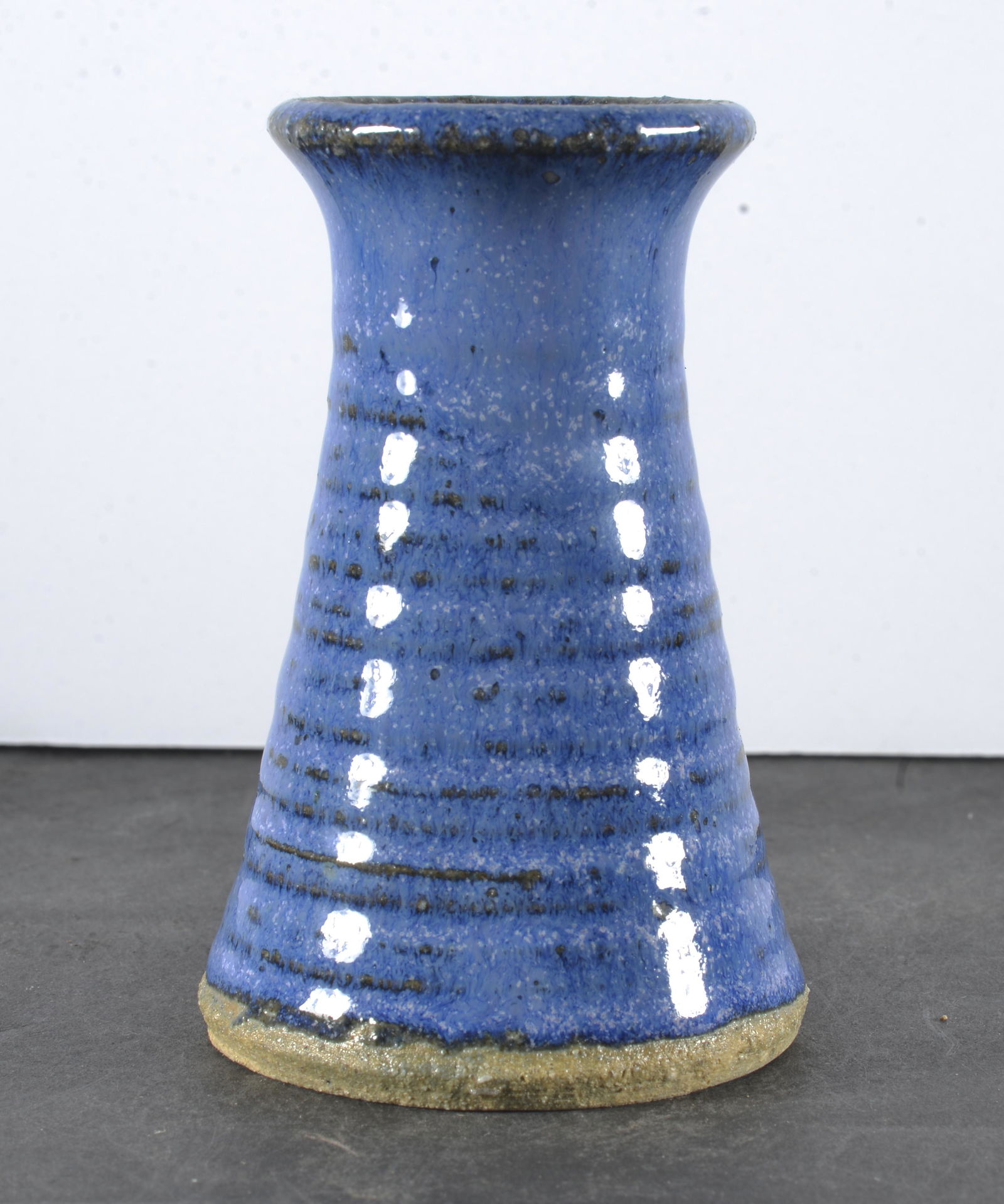 CHARLES LISK POTTERY BLUE GLAZE JUG (1 of 3)