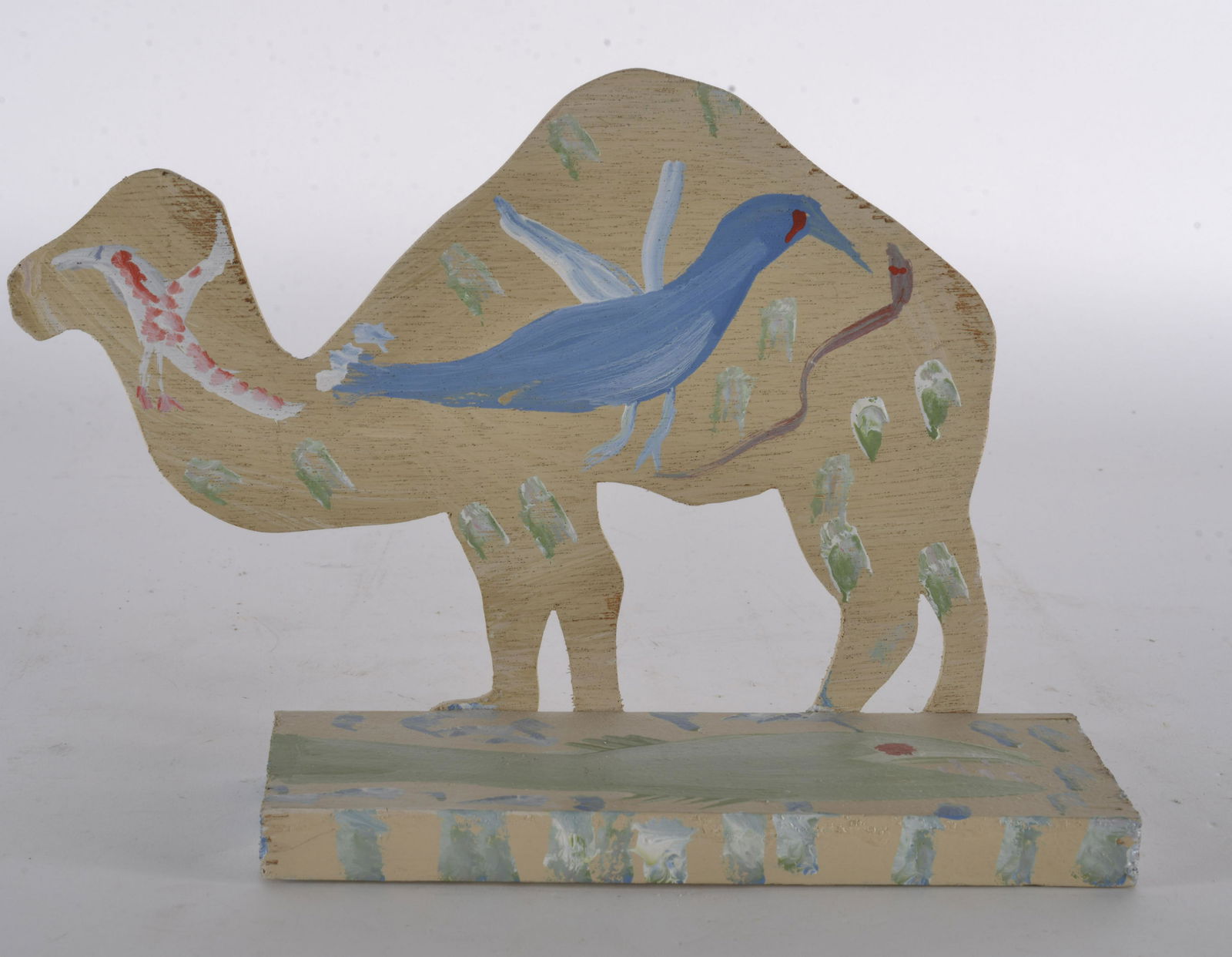 MOSE TOLLIVER (1920 - 2006) painted on Howard Finster Cutout (1 of 3)