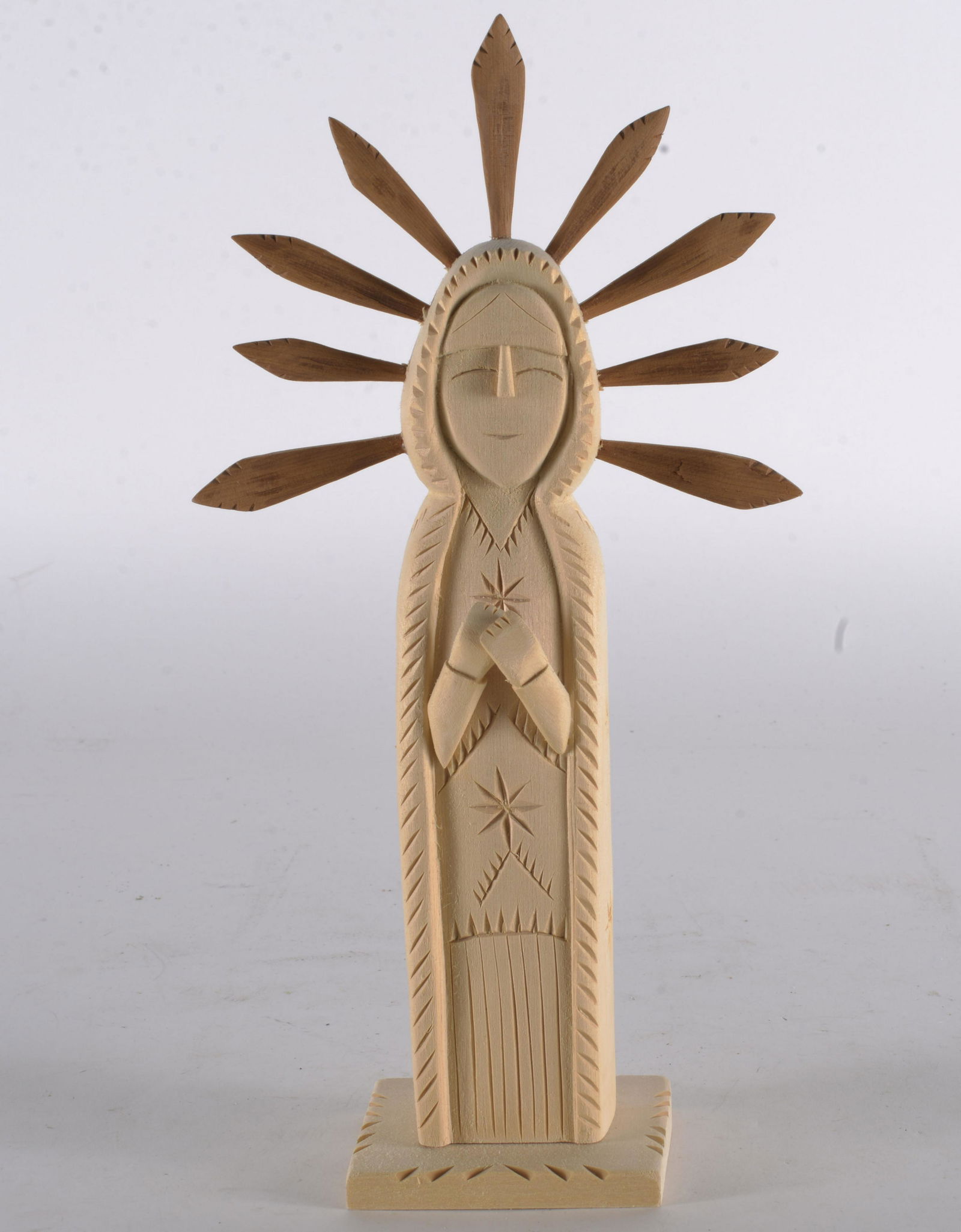 FOLK ART WOOD ASSEMBLAGE RELIGIOUS CARVING (1 of 5)