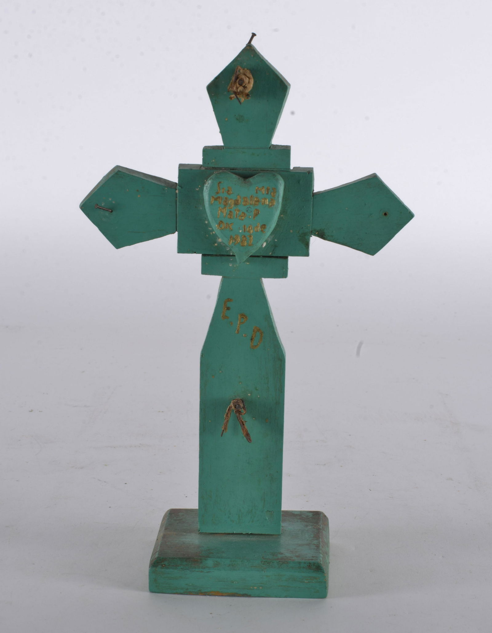 FOLK ART WOOD ASSEMBLAGE CROSS (1 of 4)