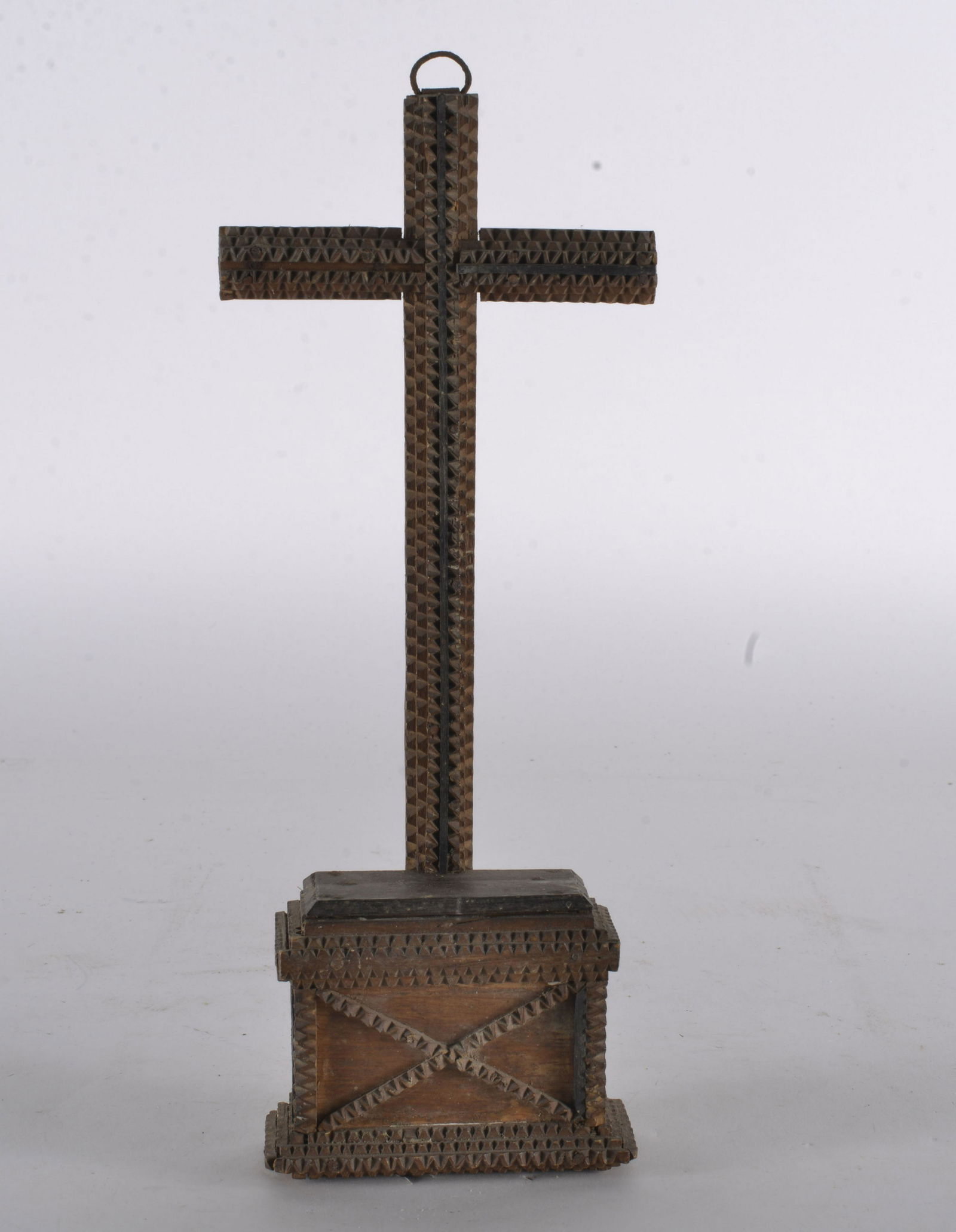 FOLK ART WOOD ASSEMBLAGE CROSS (1 of 4)