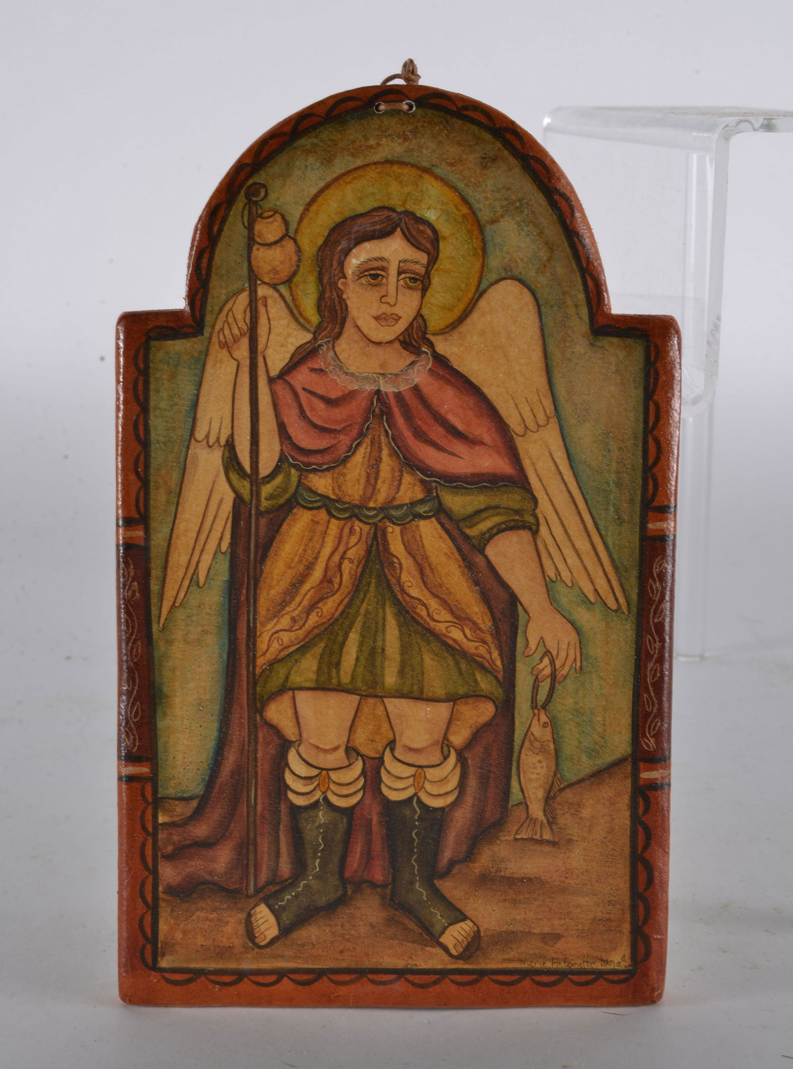 MARIE ANTOINETTE LUNA WOODEN "SAN RAFAD ARCANGEL" (1 of 2)