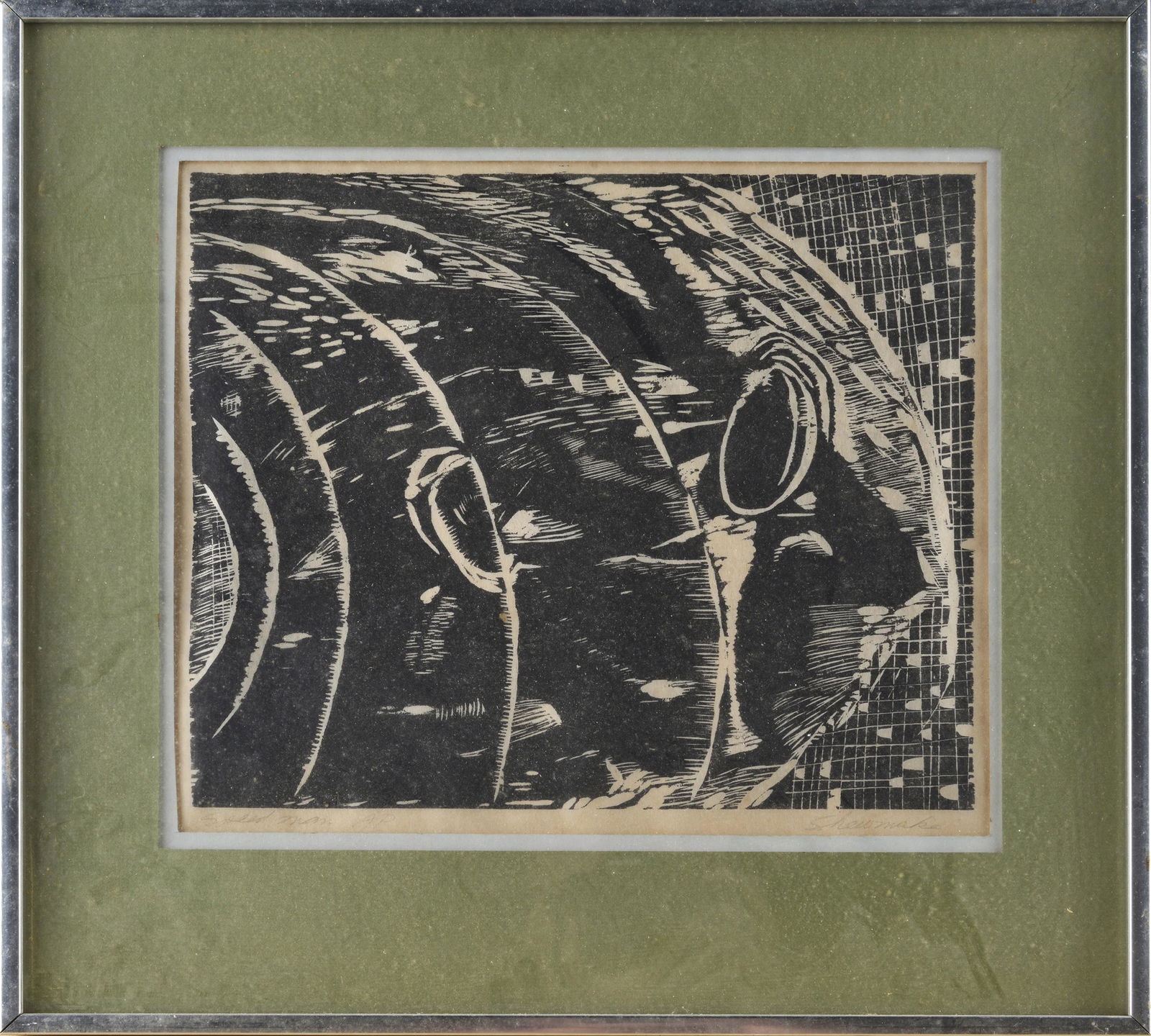 ED SHEWMAKE FRAMED BEHIND GLASS (1 of 2)