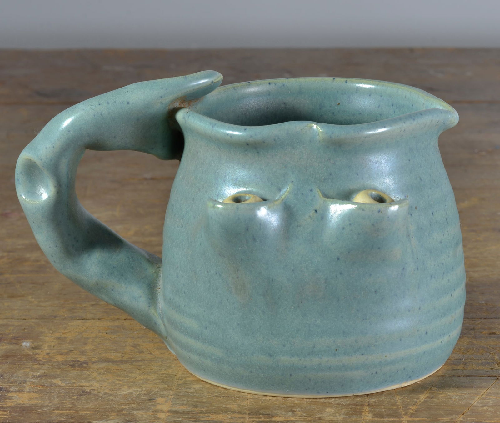 FACE MUG: SIGNED ON BOTTOM, 3.5"H