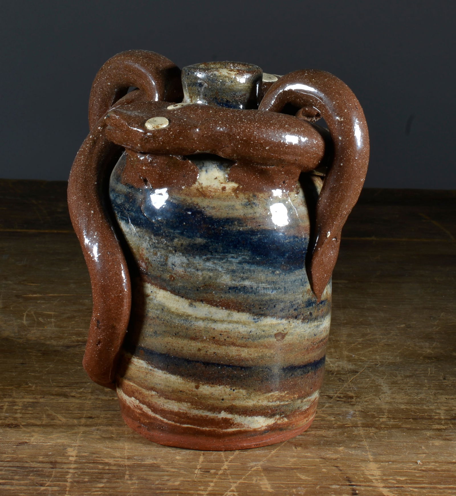 BURLON CRAIG SMALL SWIRL  DOUBLE  SNAKE JUG (1 of 3)