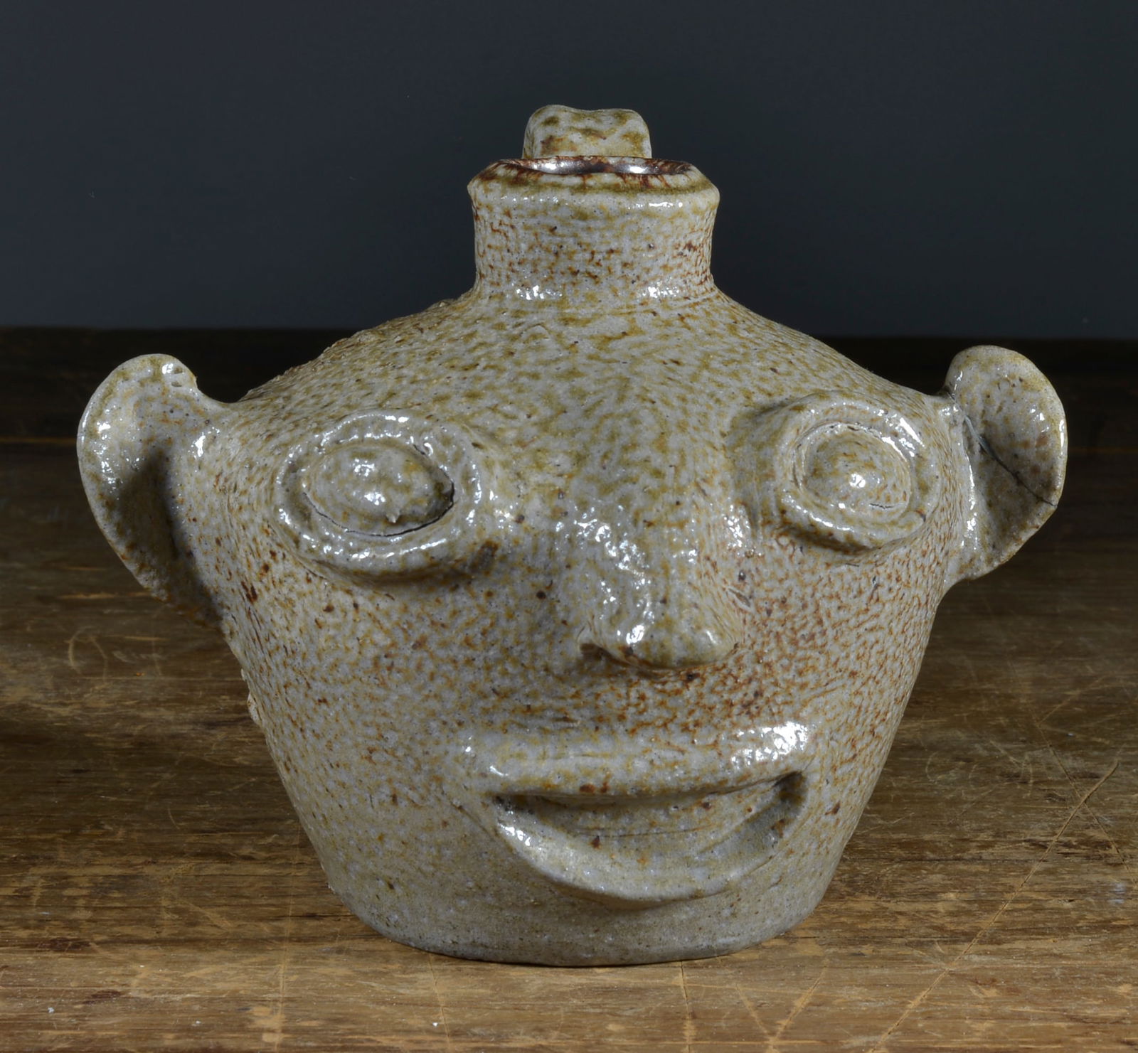 CHARLES MOORE FACE JUG: FACE JUG, SIGNED AND DATED ON BOTTOM 1998 5"H