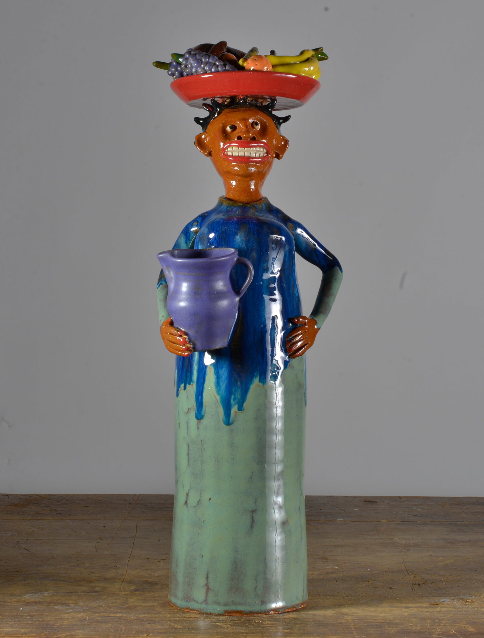 Marvin Bailey Figural Lady with Fruit (1 of 5)