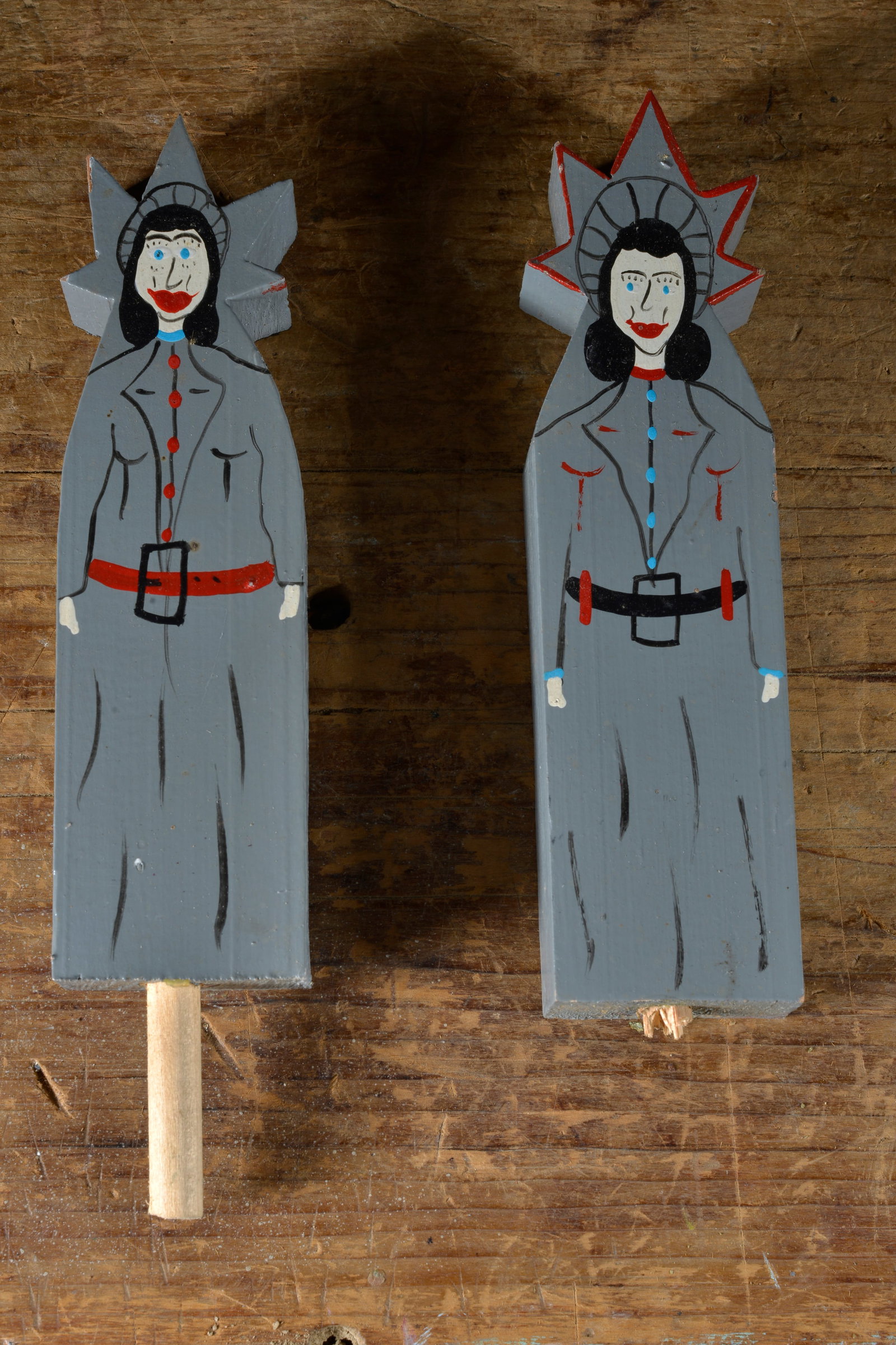 Benny Carter Wooden Statue of Liberty Cut-outs pair (1 of 2)