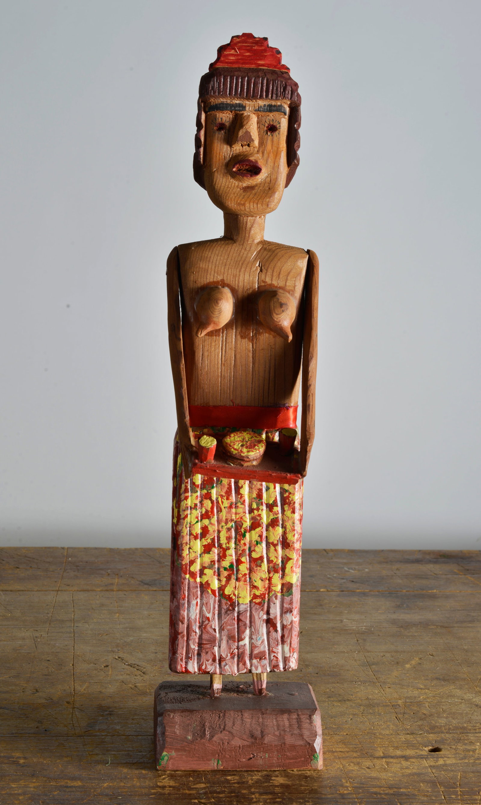 Carl McKenzie (1909 - 1987) Wood Carved Server (1 of 7)