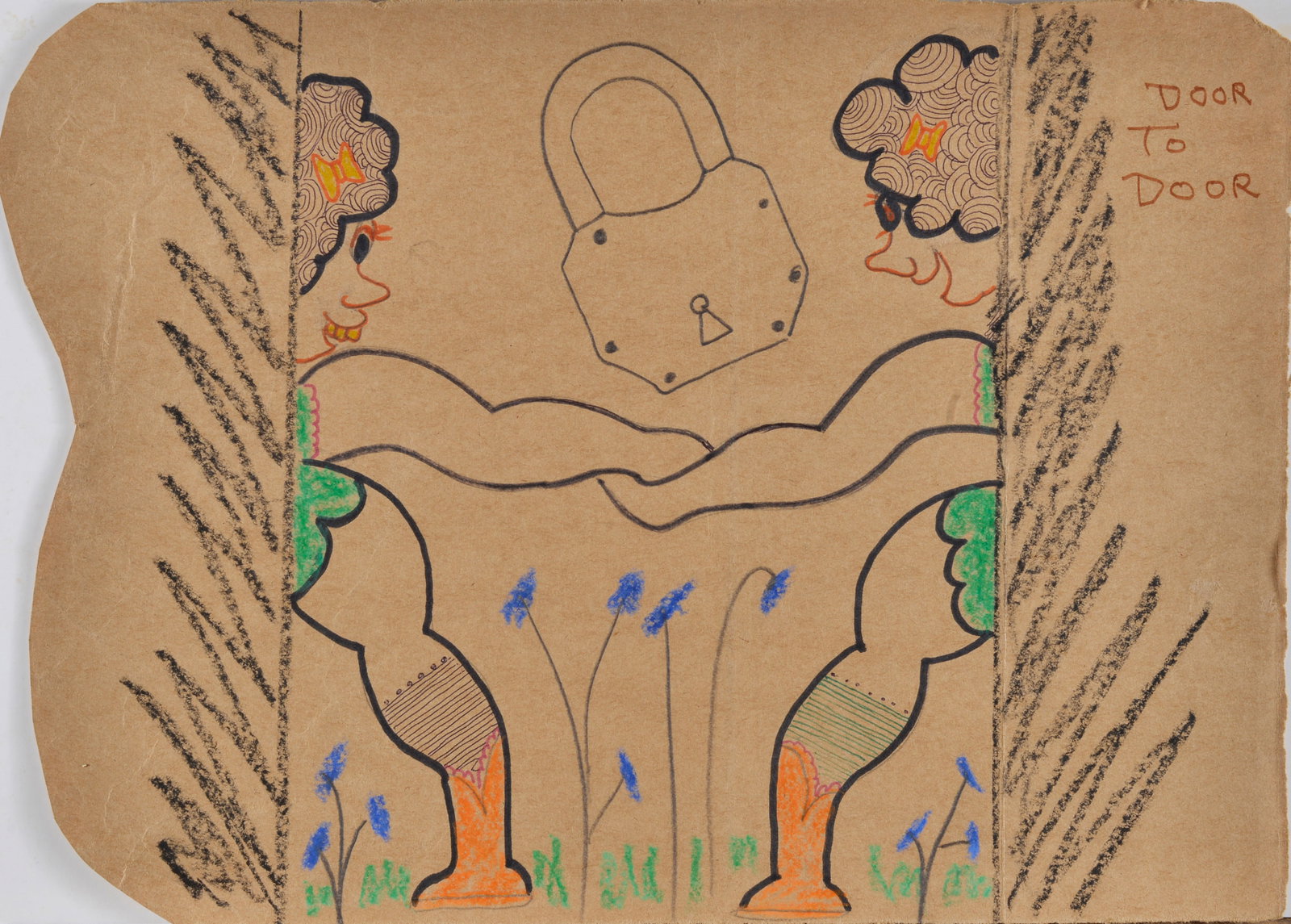 Lewis Smith Folk Art Drawing (1 of 2)