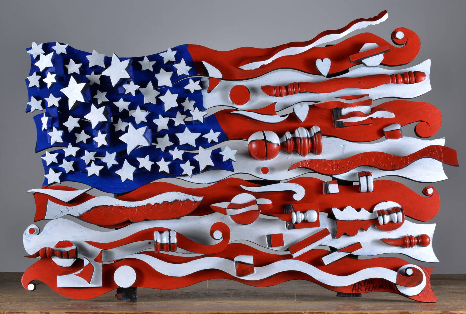 Roger Ivens (1964 2022) Ab The Flagman American Flag Auction