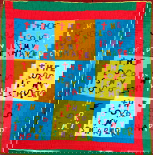 Sarah Mary Taylor (1916 - 2000) African American Quilt: Sarah Mary Taylor, African American. Mississippi. A highly recognized quilt maker going all the way back to 1970 when she began her notoriety. From the collection of Larry Hackley. 77" x 80"