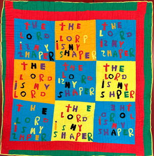 Sarah Mary Taylor (1916 - 2000) African American Quilt: Sarah Mary Taylor, African American. Mississippi. A highly recognized quilt maker going all the way back to 1970 when she began her notoriety. From the collection of Larry Hackley. 77" x 80"