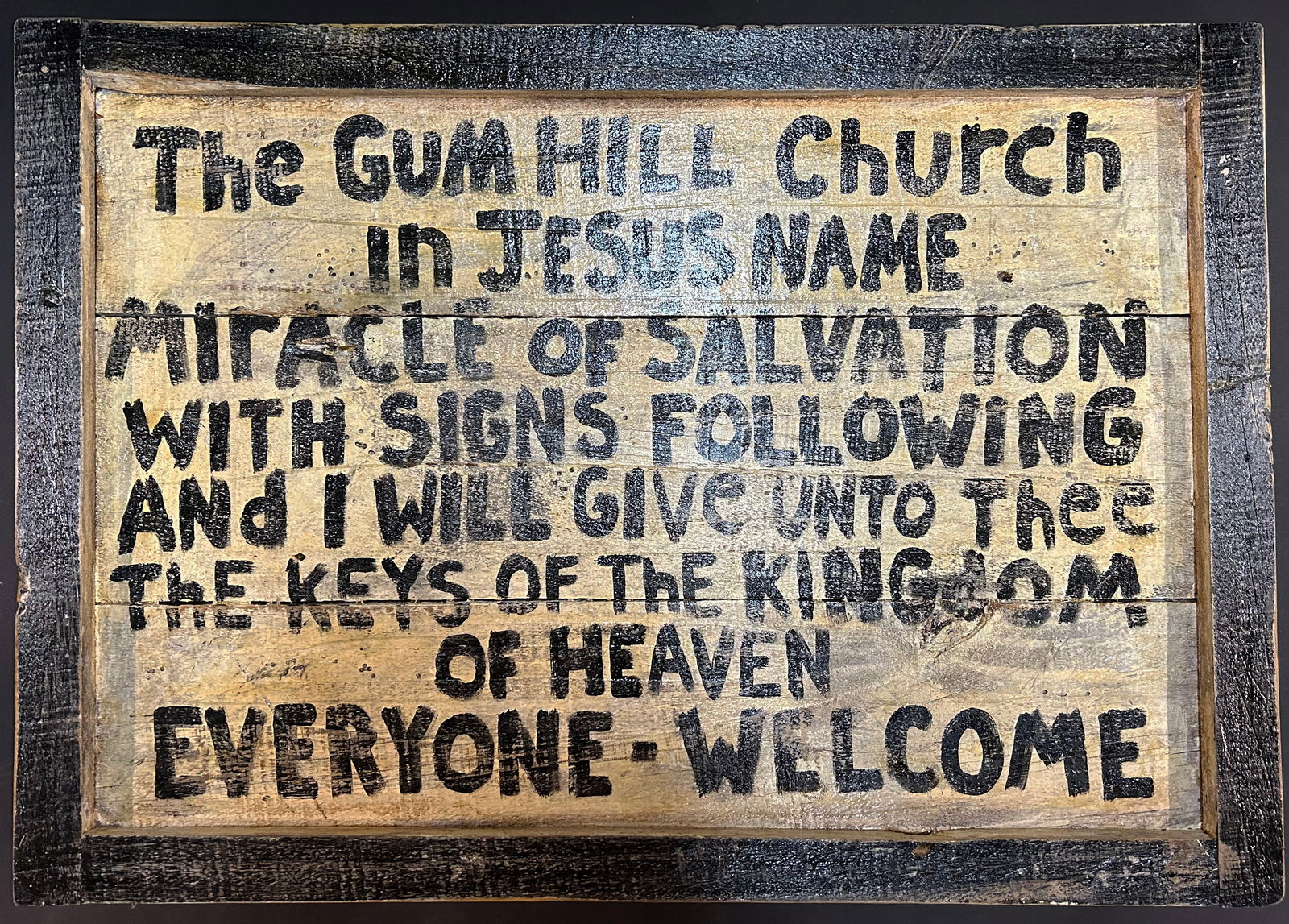 Hand Painted Folk Art Sign (1 of 2)